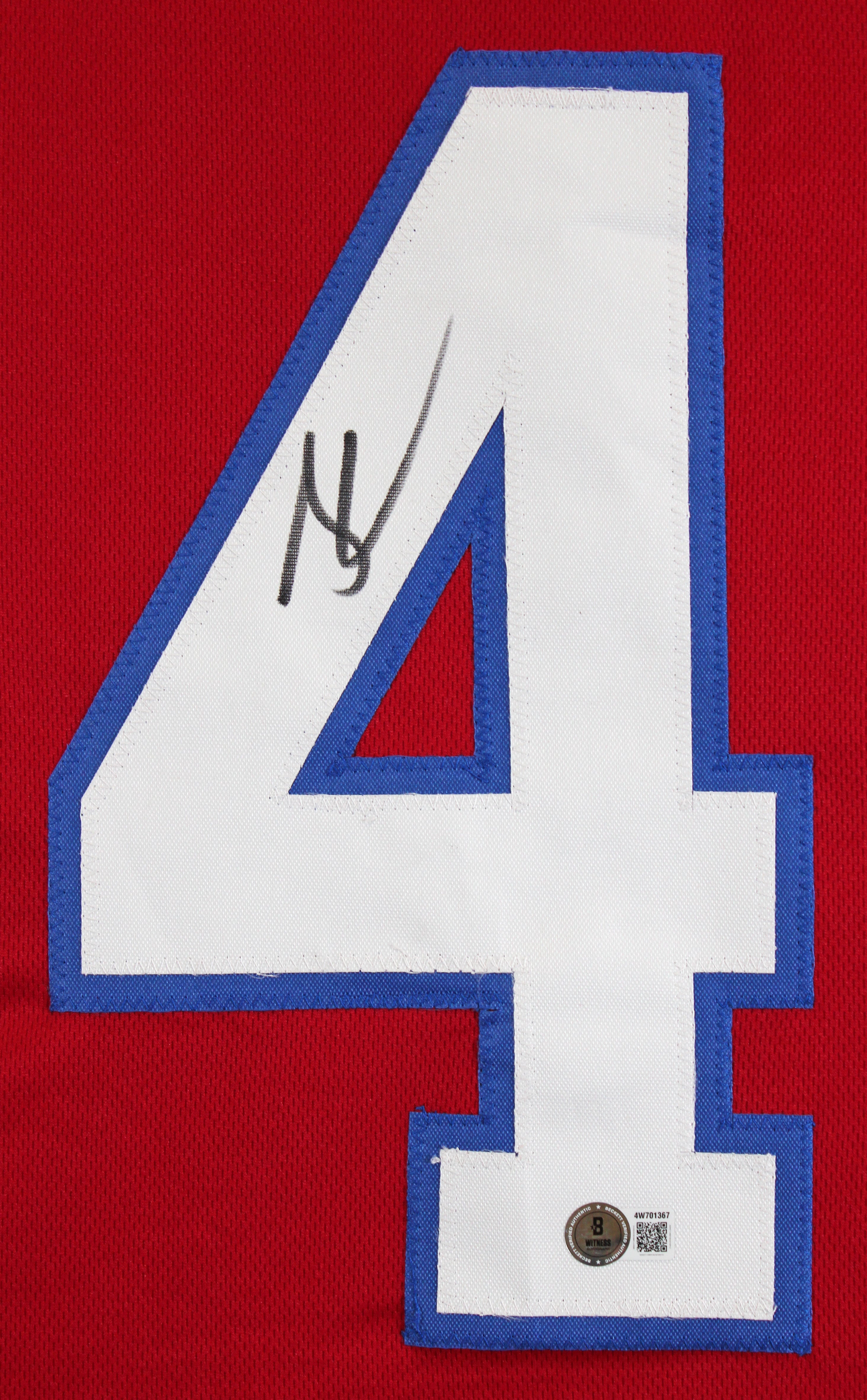 James Cook Authentic Signed Red Pro Style Jersey Autographed BAS