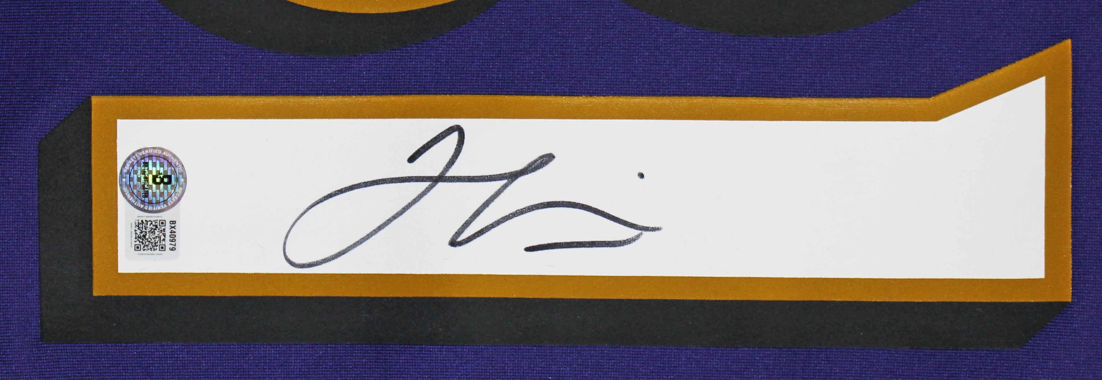 Ravens Jamal Lewis Authentic Signed Purple Nike Game Jersey Autographed BAS