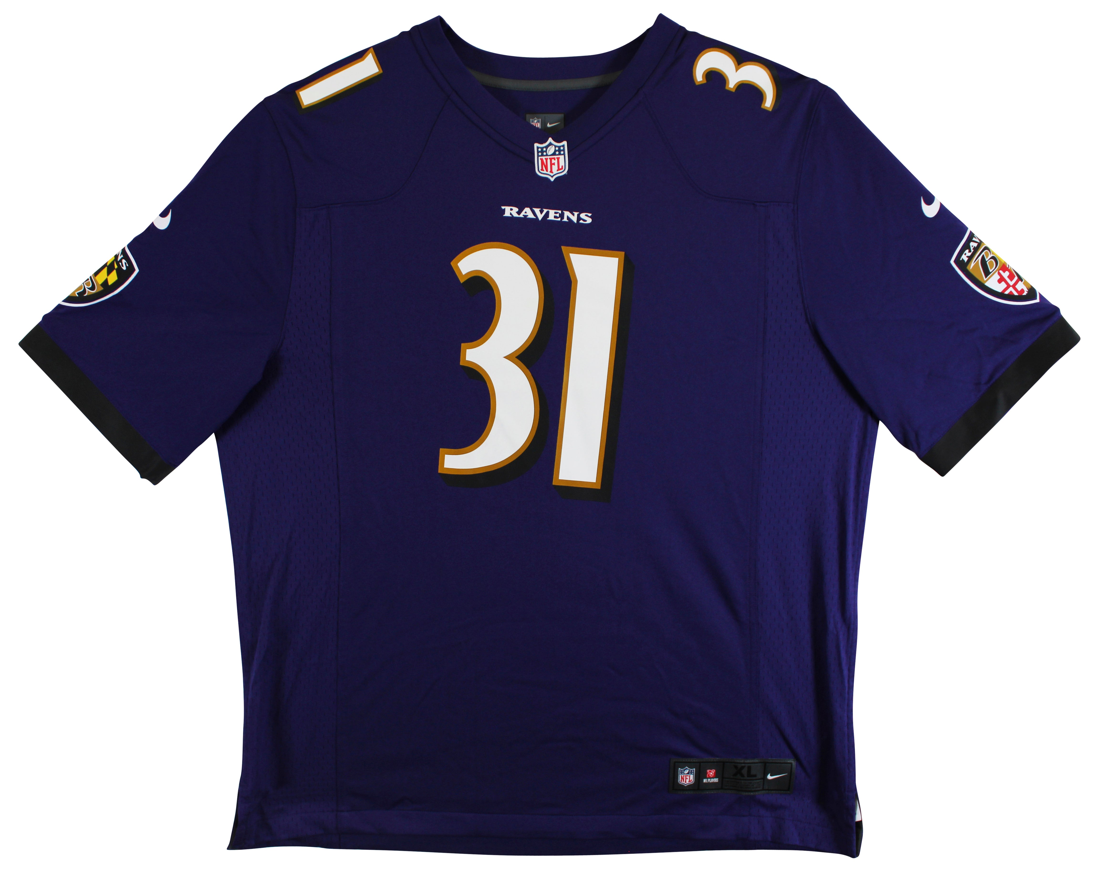 Ravens Jamal Lewis Authentic Signed Purple Nike Game Jersey Autographed BAS