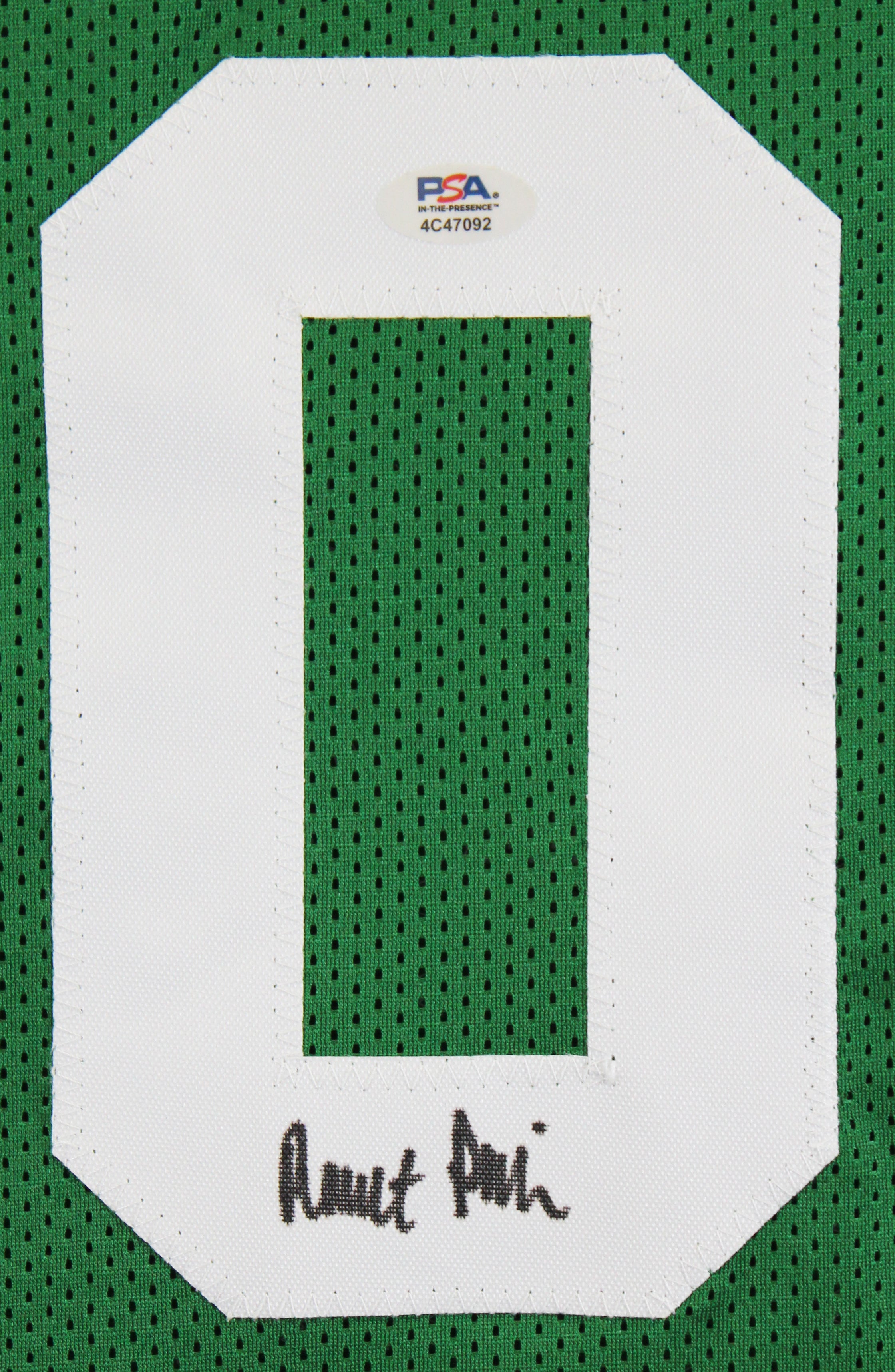 Robert Parish Authentic Signed Green Pro Style Jersey Autographed PSA/DNA
