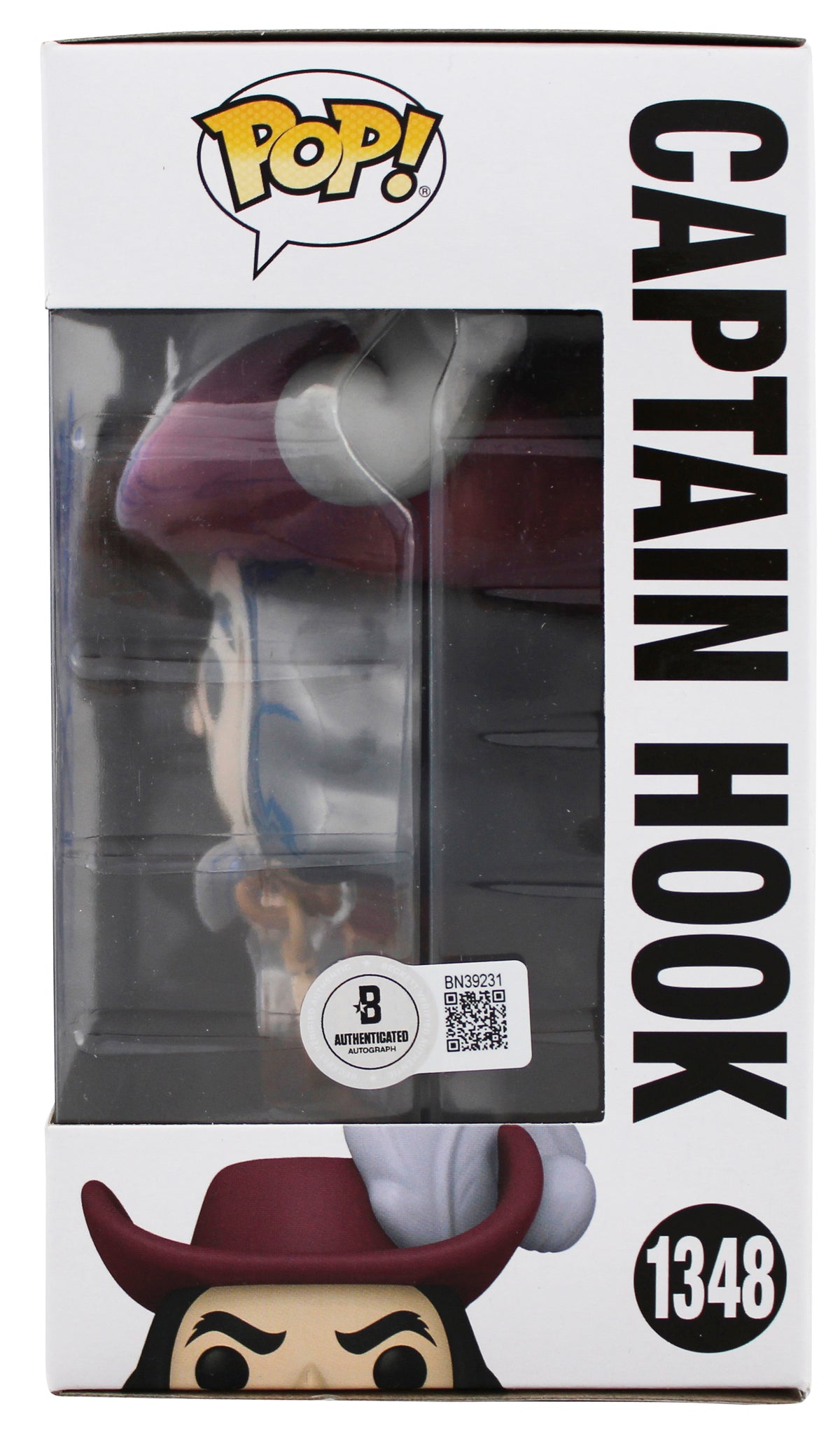 Dustin Hoffman Signed Captain Hook #1494 Funko Pop Vinyl Figure w/ Blue Sig BAS