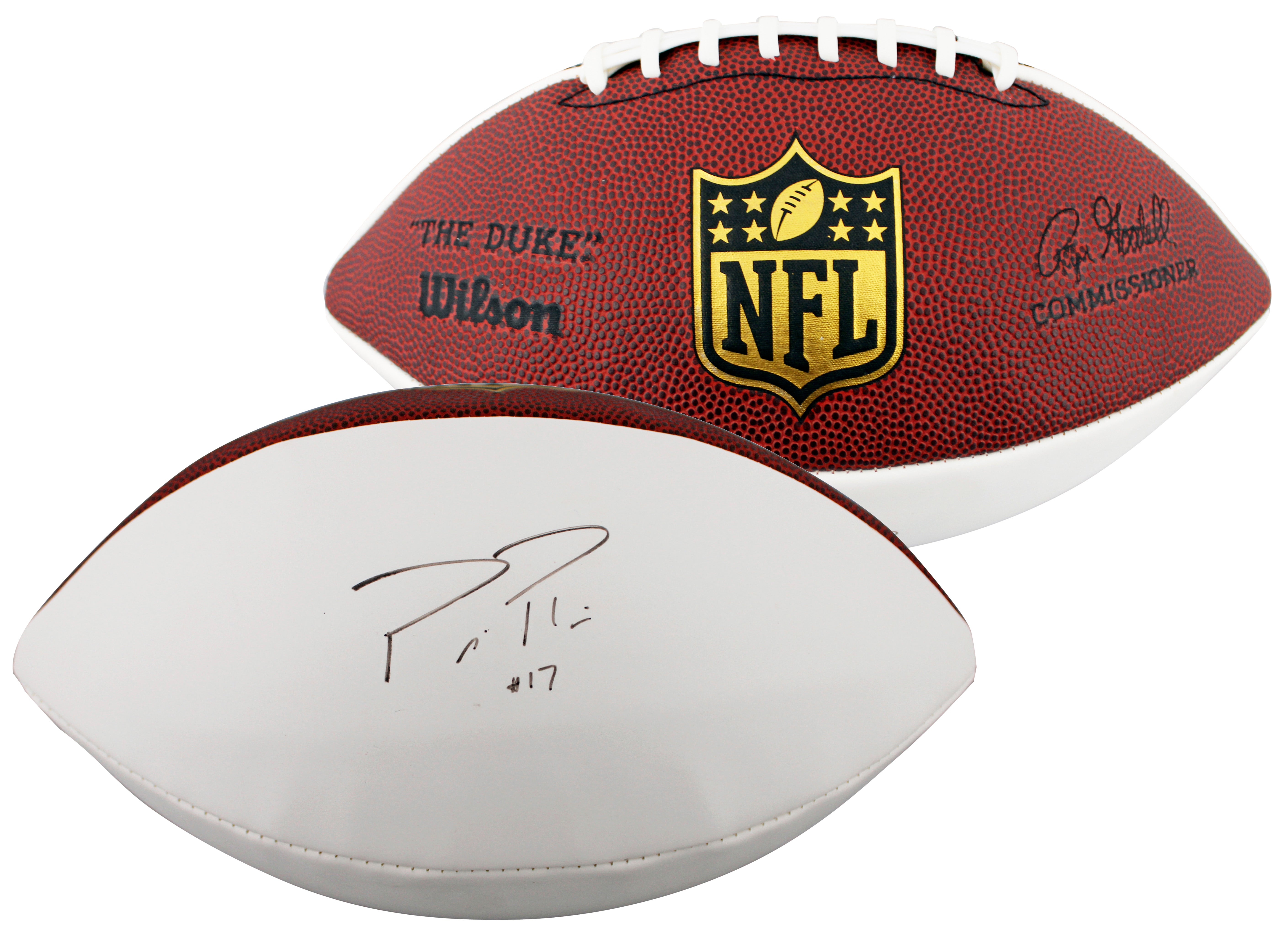 Chargers Philip Rivers Signed Wilson White Panel Nfl Football BAS #BN73275