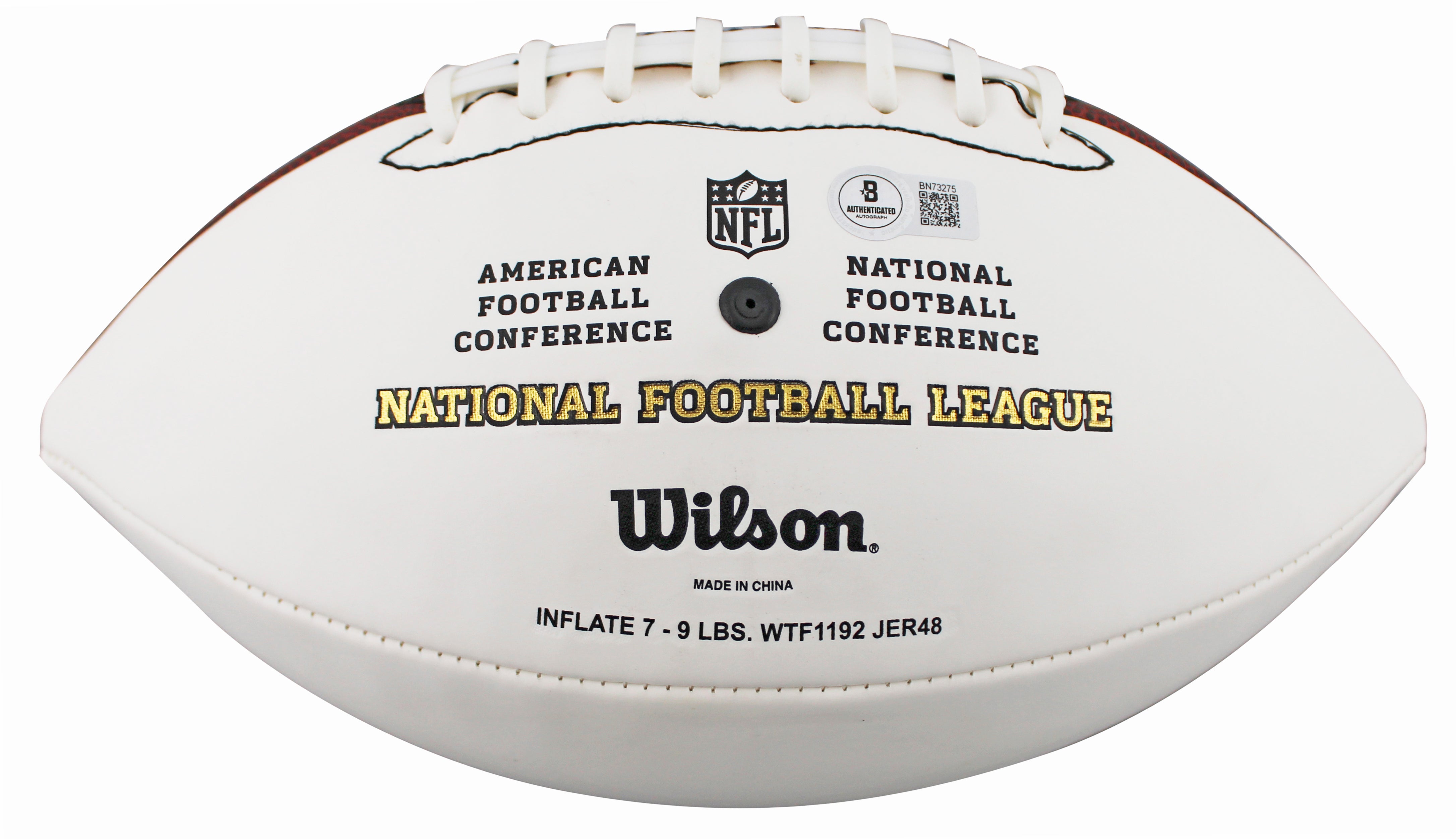 Chargers Philip Rivers Signed Wilson White Panel Nfl Football BAS #BN73275