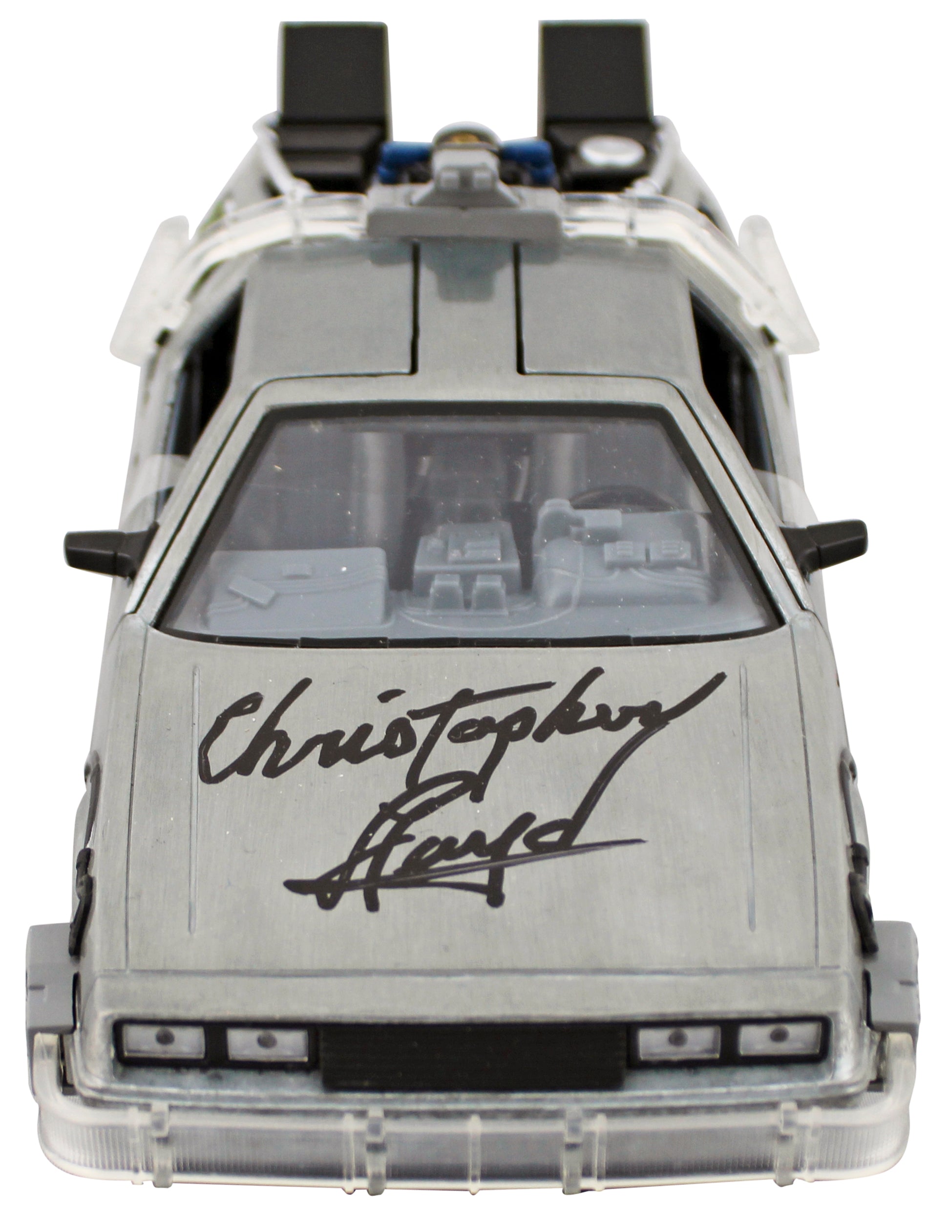 Christopher Lloyd Back To The Future Signed Die Cast DeLorean BAS #BP56170