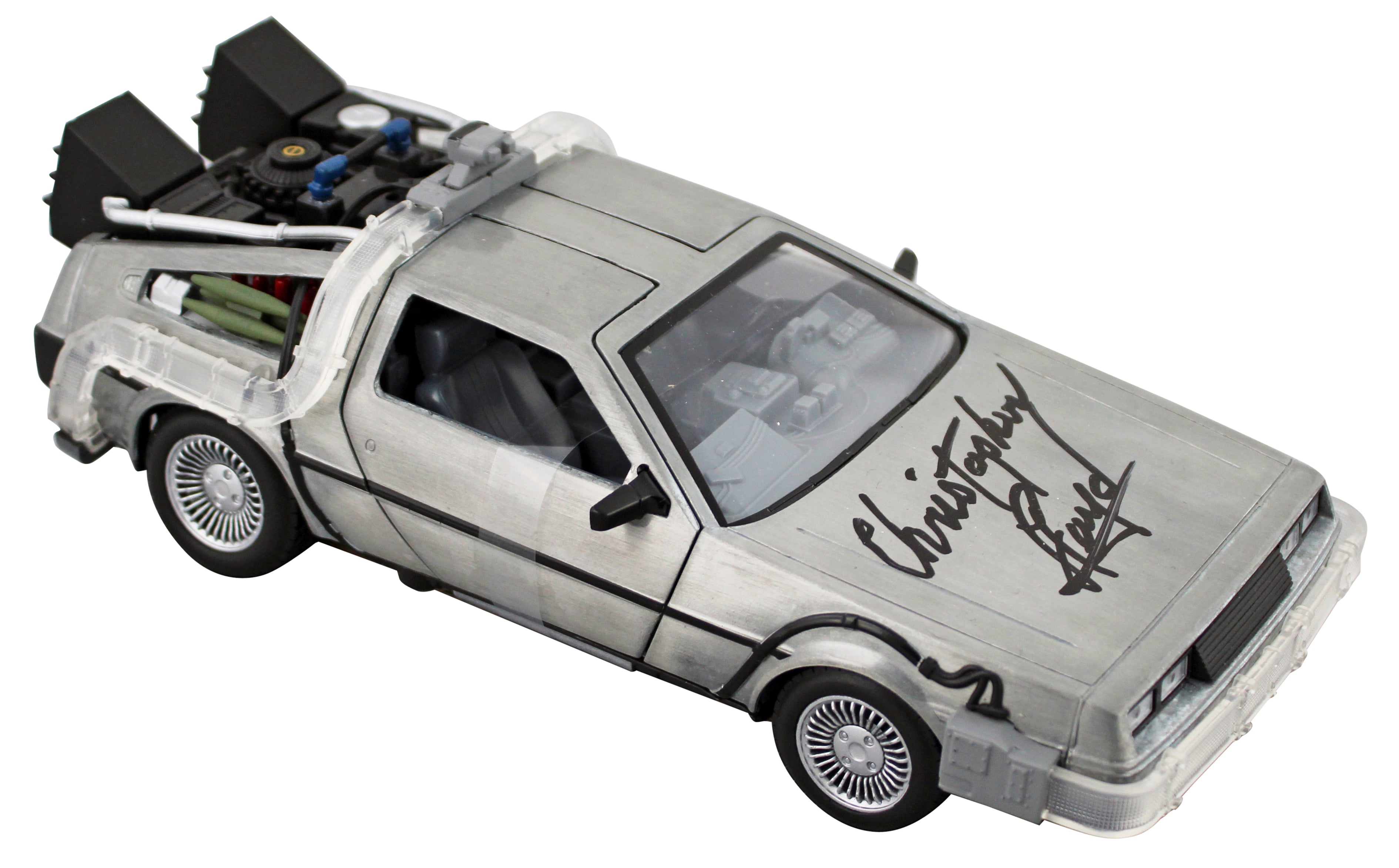 Christopher Lloyd Back To The Future Signed Die Cast DeLorean BAS #BP56170