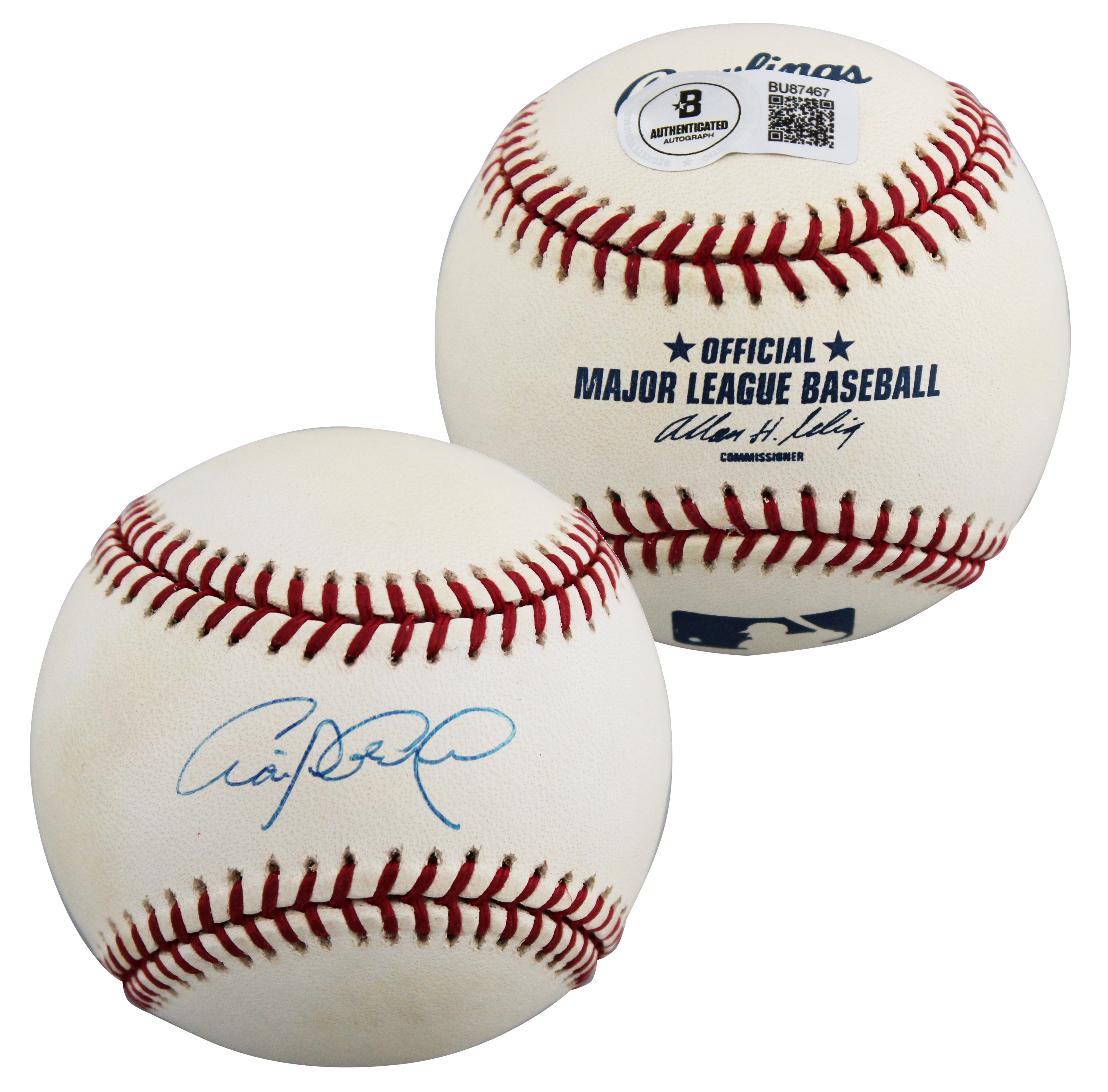 Brewers Craig Counsell Authentic Signed Allen Selig Baseball W/ Case BAS