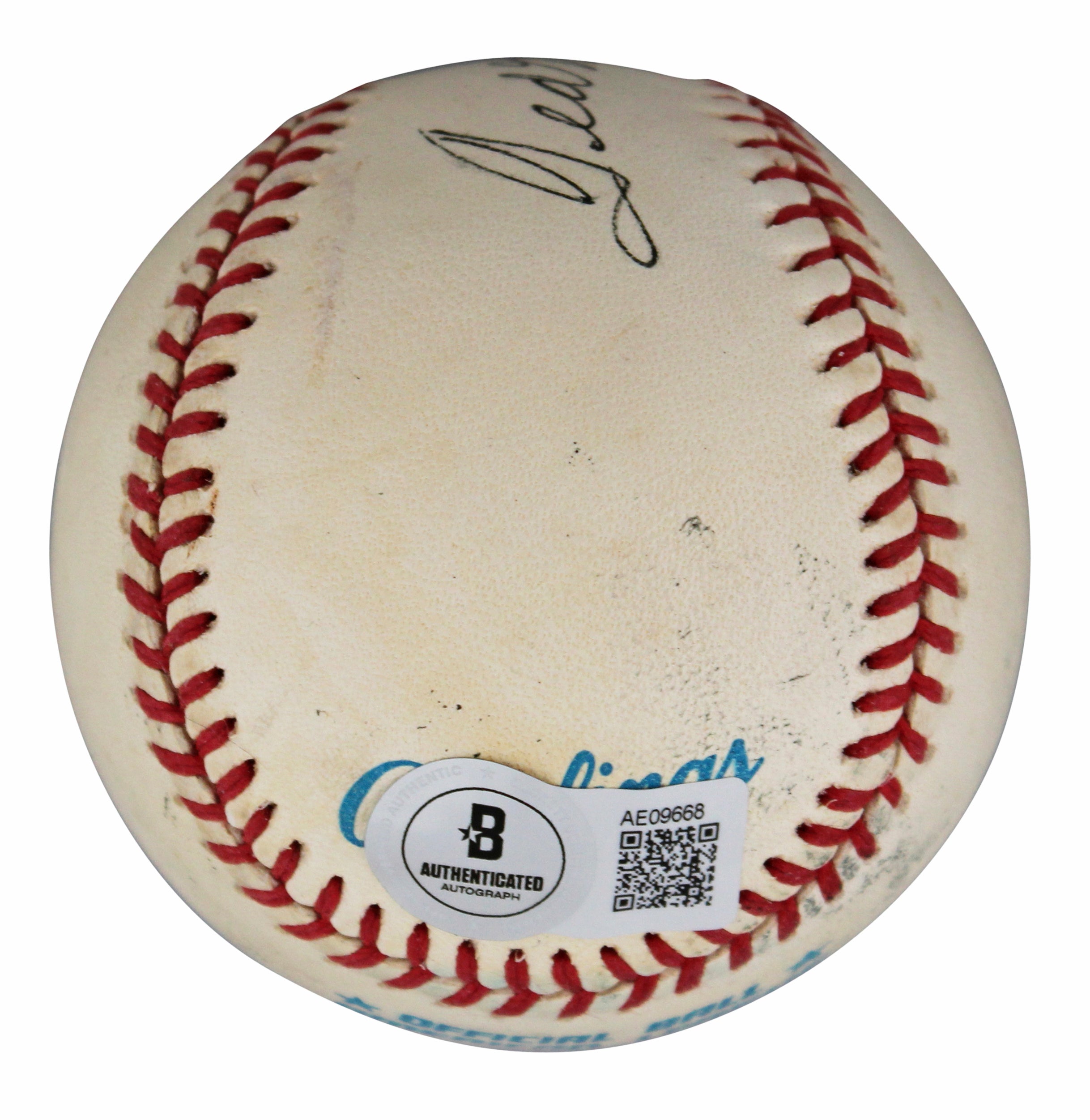 Red Sox Ted Williams Authentic Signed Bobby Brown Baseball OAL BAS #AE09668