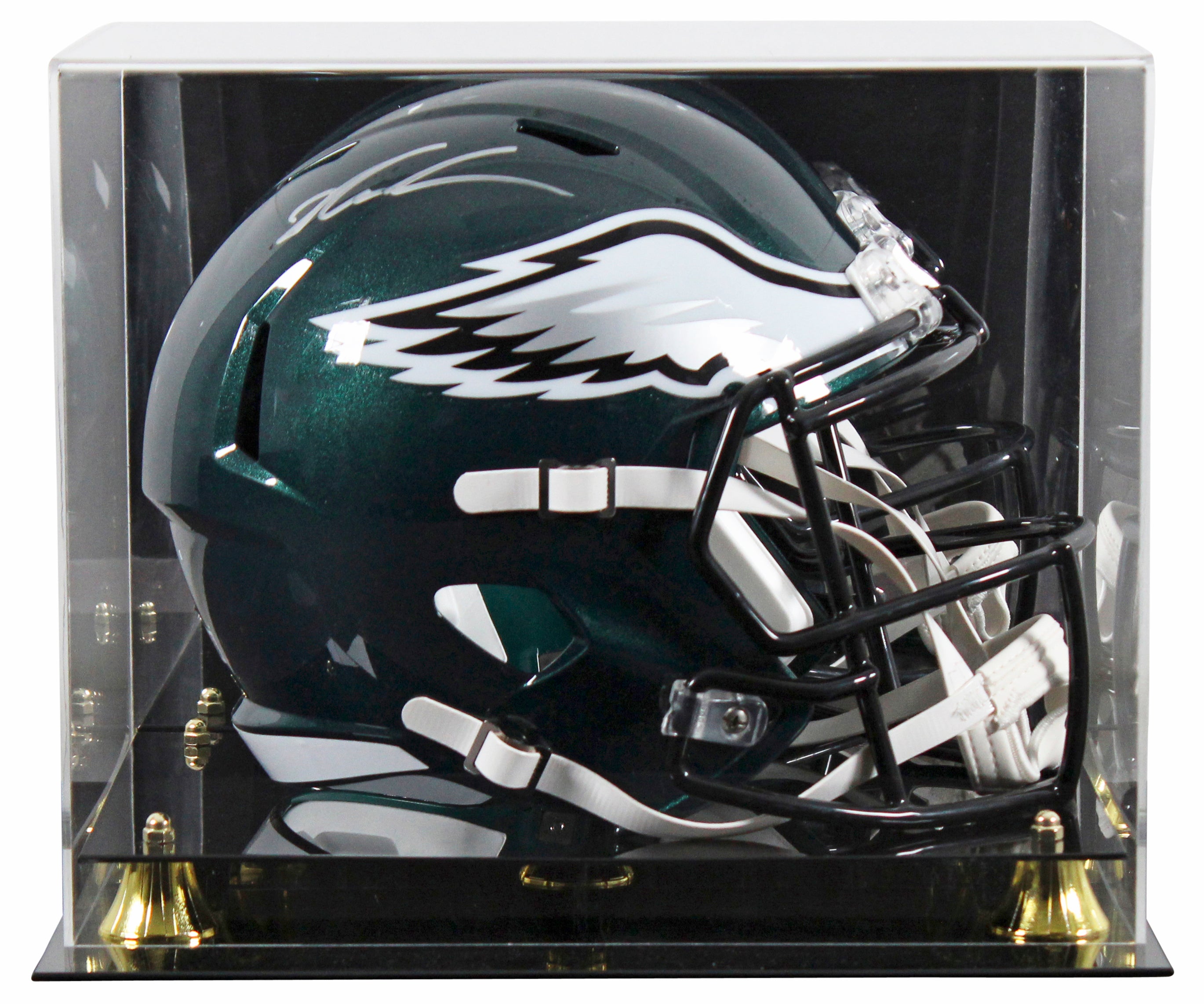 Eagles Jalen Carter Signed Full Size Speed Rep Helmet w/ Silver Sig & Case BAS W