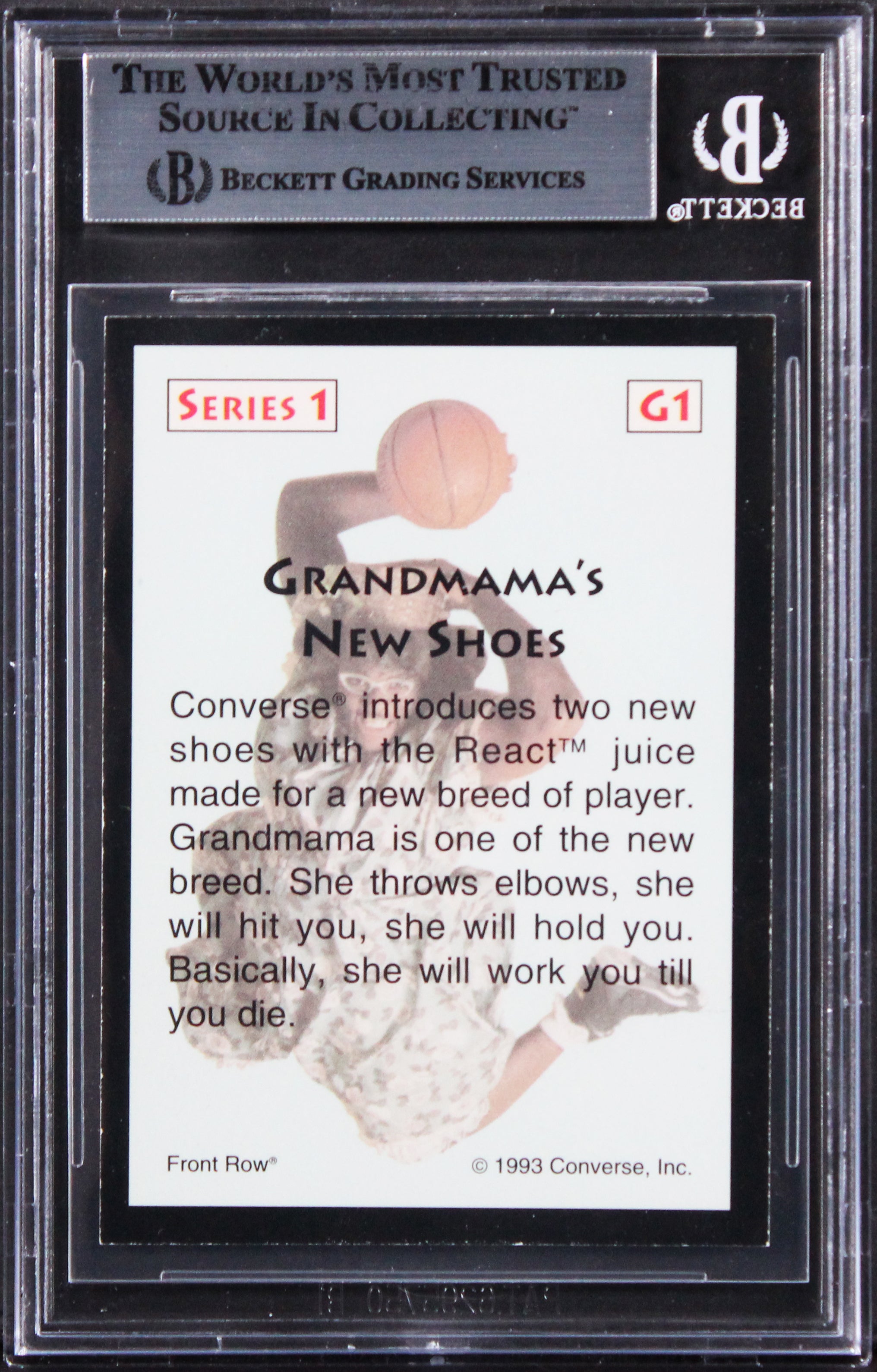LL Cool J Authentic Signed 1993 Front Row LJ Grandmama #G1 Card BAS Slabbed