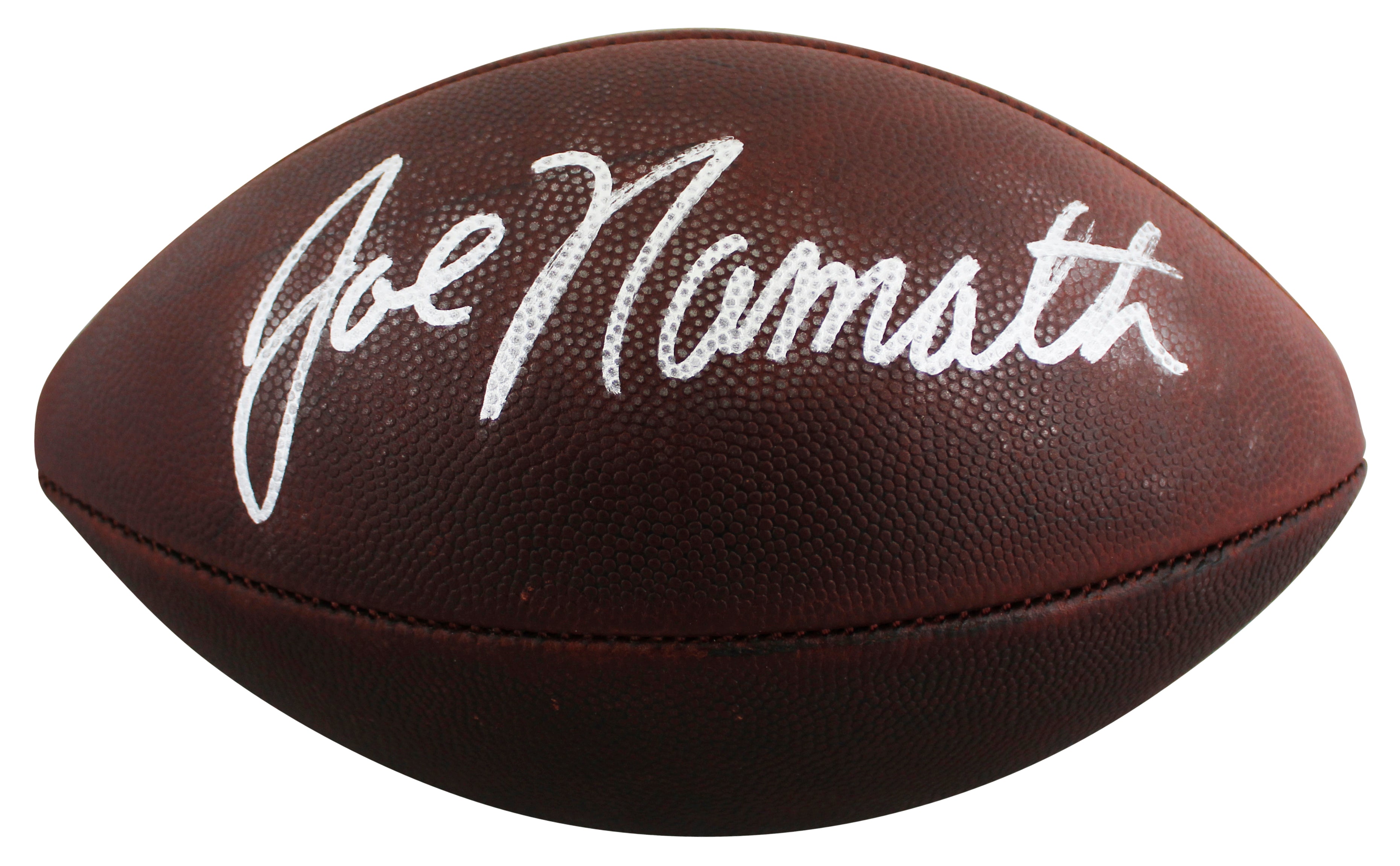 Jets Joe Namath Signed Official Wilson Throwback "Duke" Football BAS #BW21093