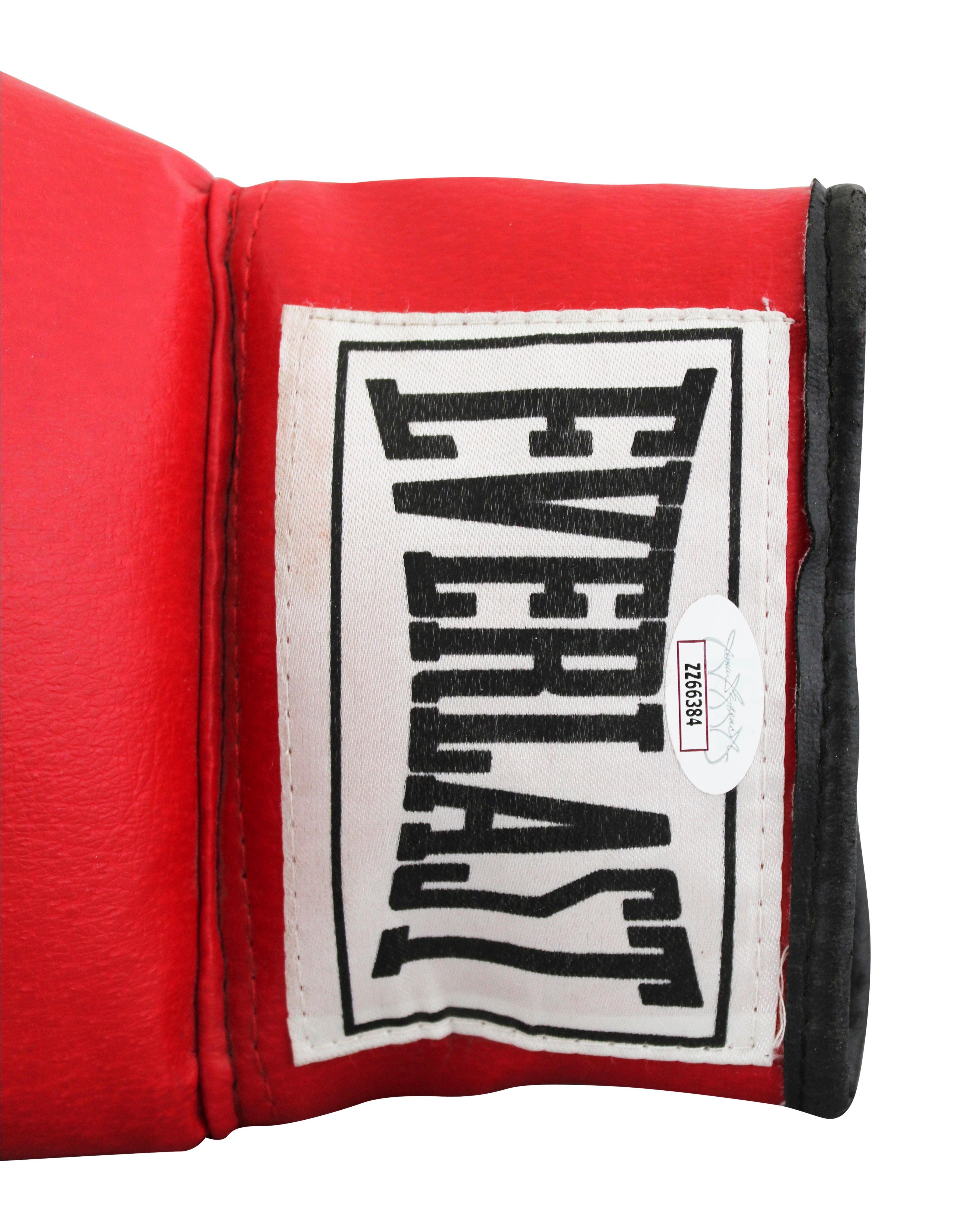 Muhammad Ali Authentic Signed Red Left Hand Everlast  Boxing Glove JSA #ZZ66384