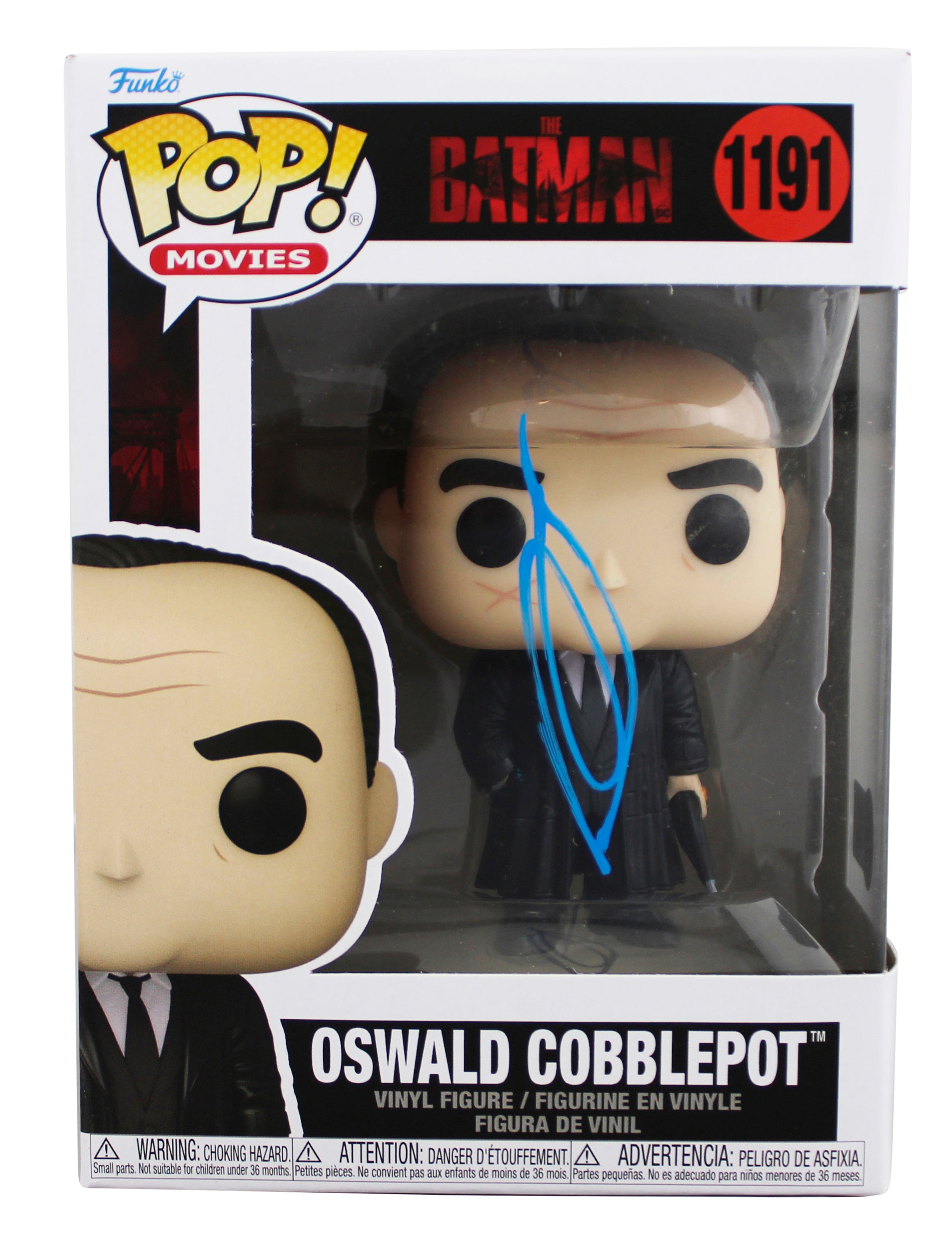Colin Farrell Signed Oswald Cobblepot #1191 Funko Pop Vinyl Figure BAS #BQ56012