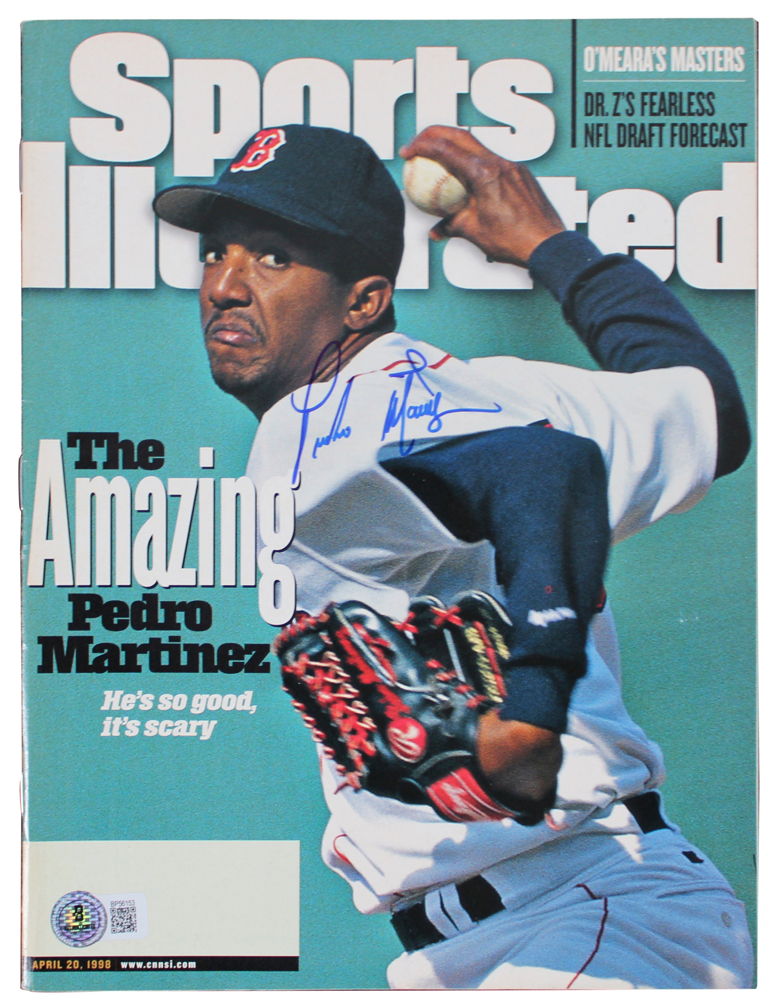 Red Sox Pedro Martinez Signed 1998 Sports Illustrated Magazine BAS #BP56153