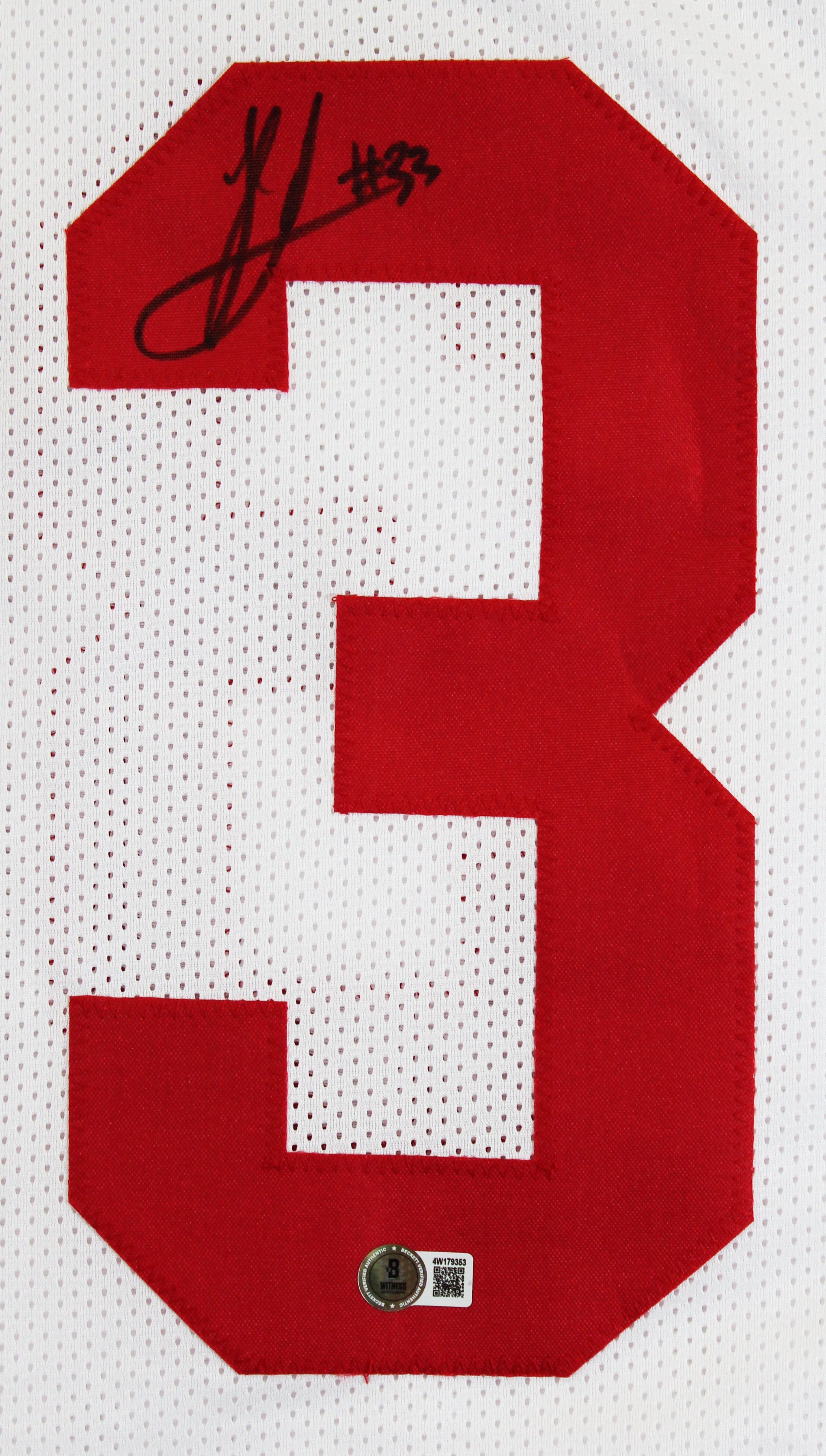Ohio State Jack Sawyer Authentic Signed White Pro Style Jersey BAS Witnessed