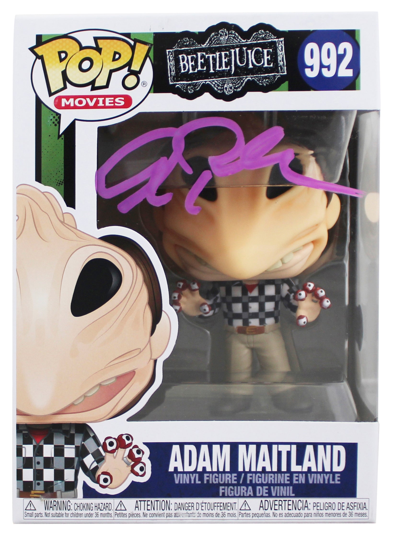 Alec Baldwin Beetlejuice Signed Adam Maitland #992 Funko Pop Vinyl Figure BAS