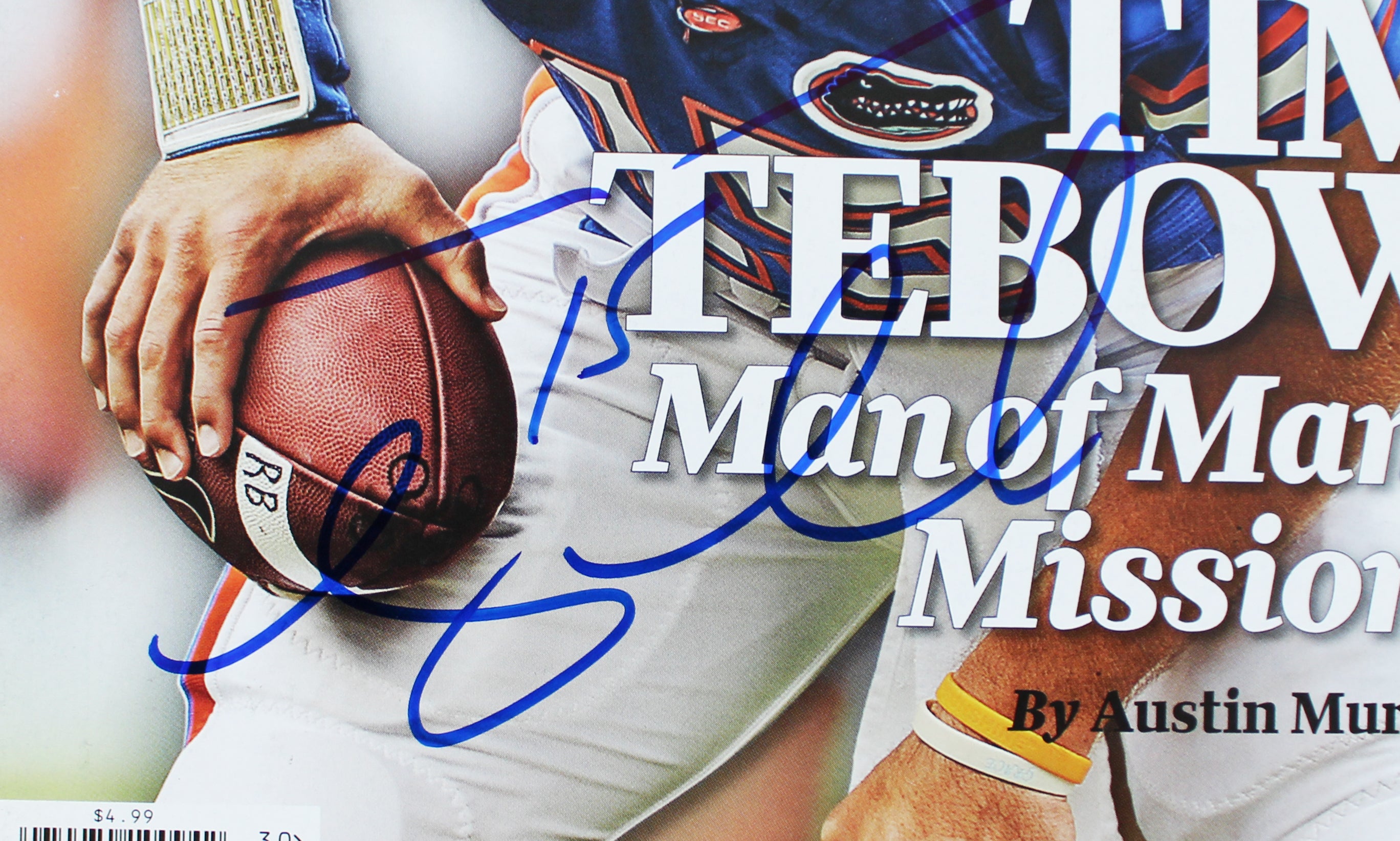 Florida Tim Tebow Signed July 2009 Sports Illustrated Magazine BAS #BP56157