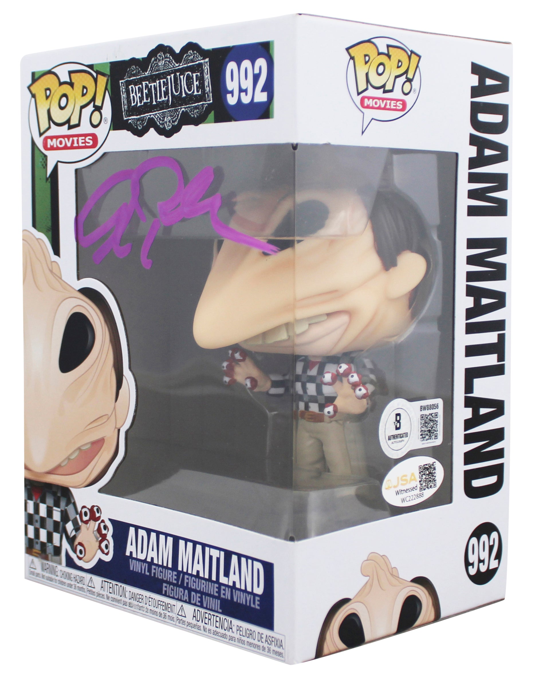 Alec Baldwin Beetlejuice Signed Adam Maitland #992 Funko Pop Vinyl Figure BAS