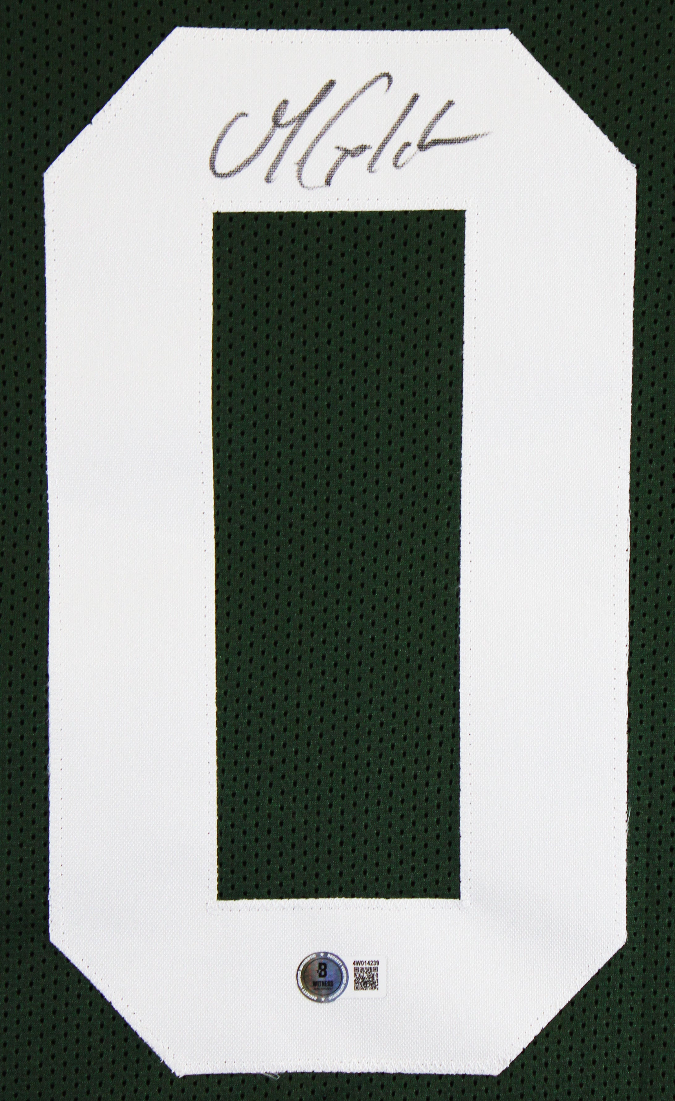 Matthew Golden Authentic Signed Green Pro Style Jersey BAS Witnessed 2