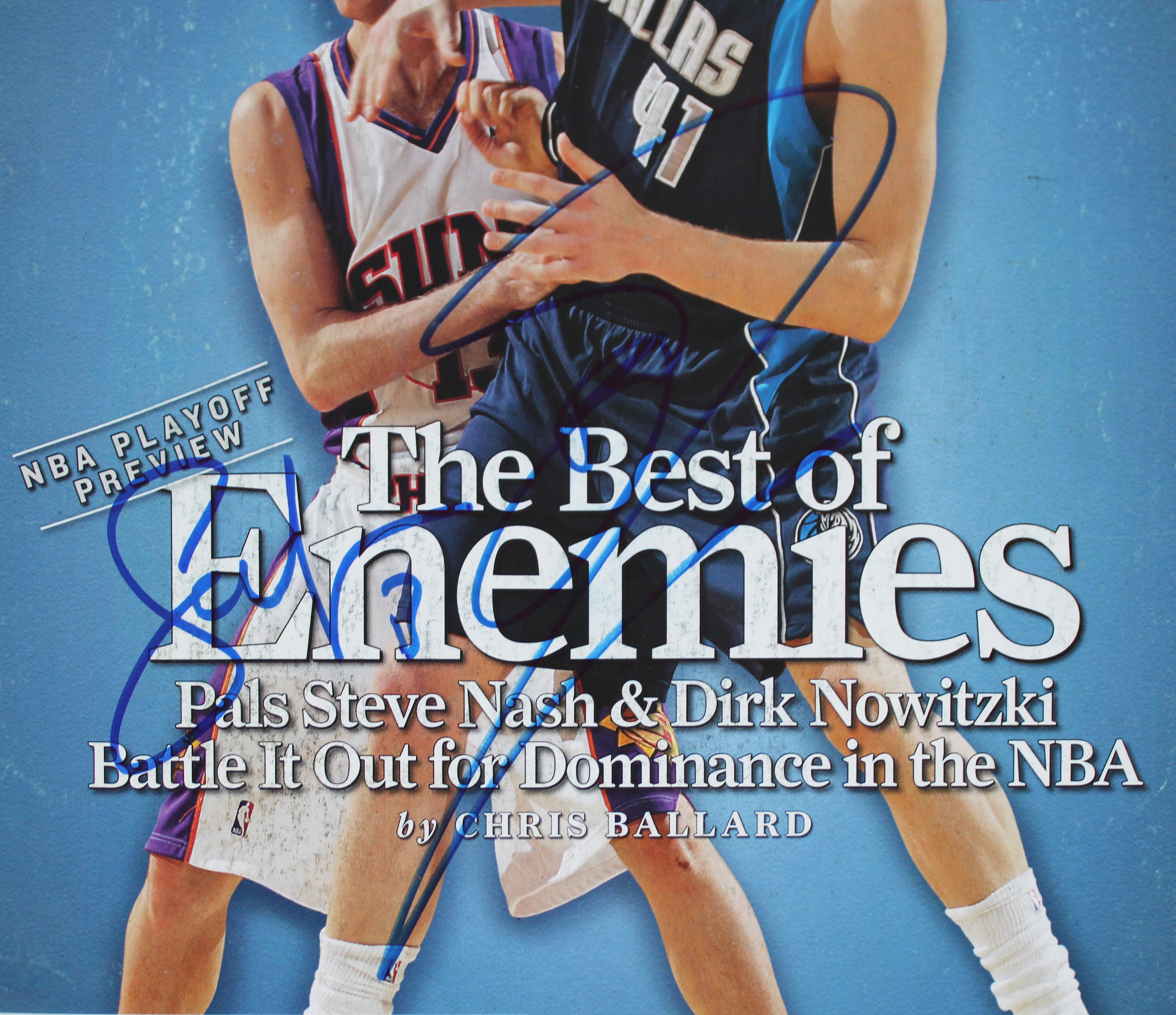 Dirk Nowitzki & Steve Nash Signed 2007 Sports Illustrated Magazine BAS #AE13002