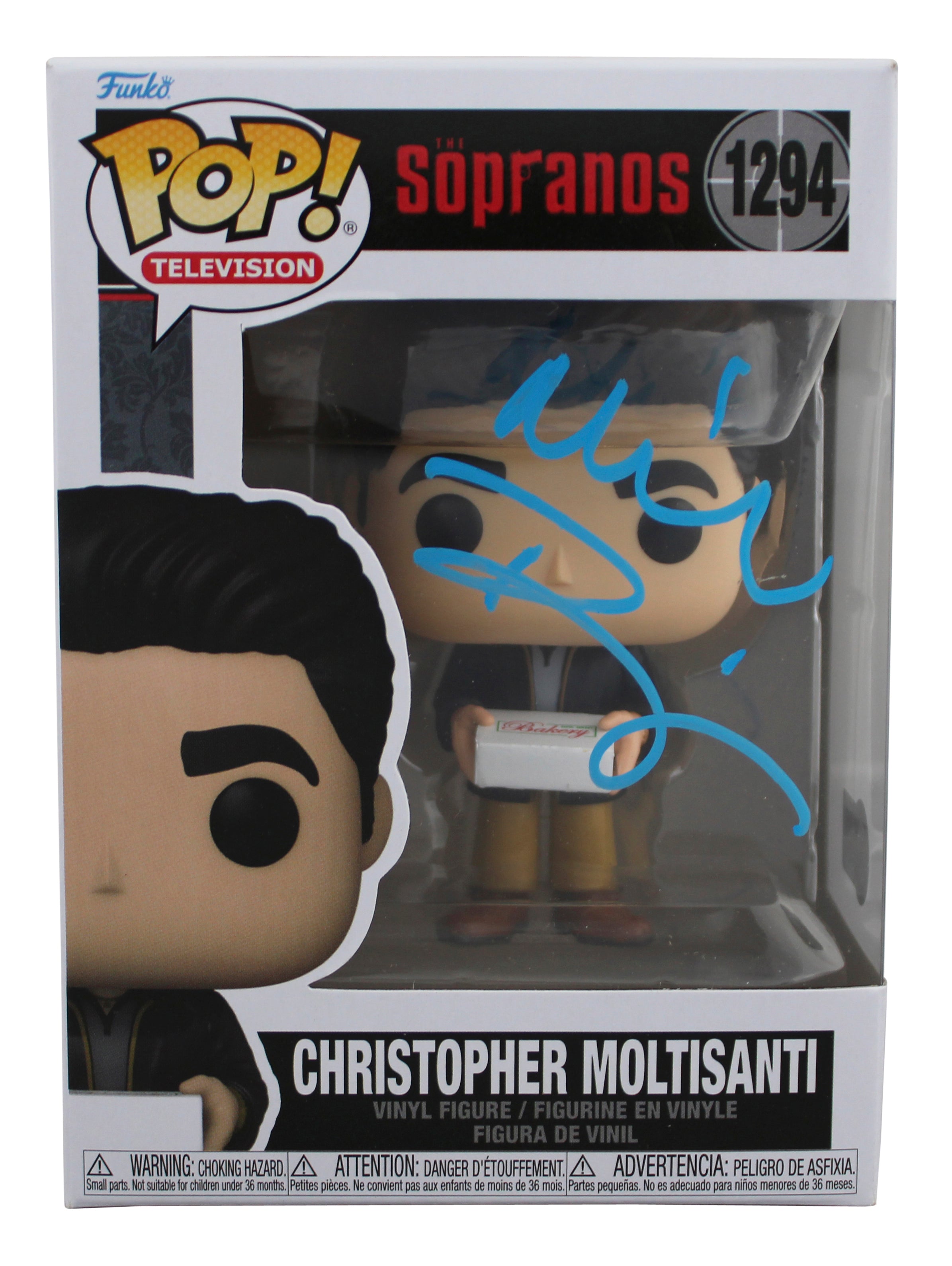 Michael Imperioli Sopranos Signed #1294 Funko Pop Vinyl Figure w/ Blue Sig BAS