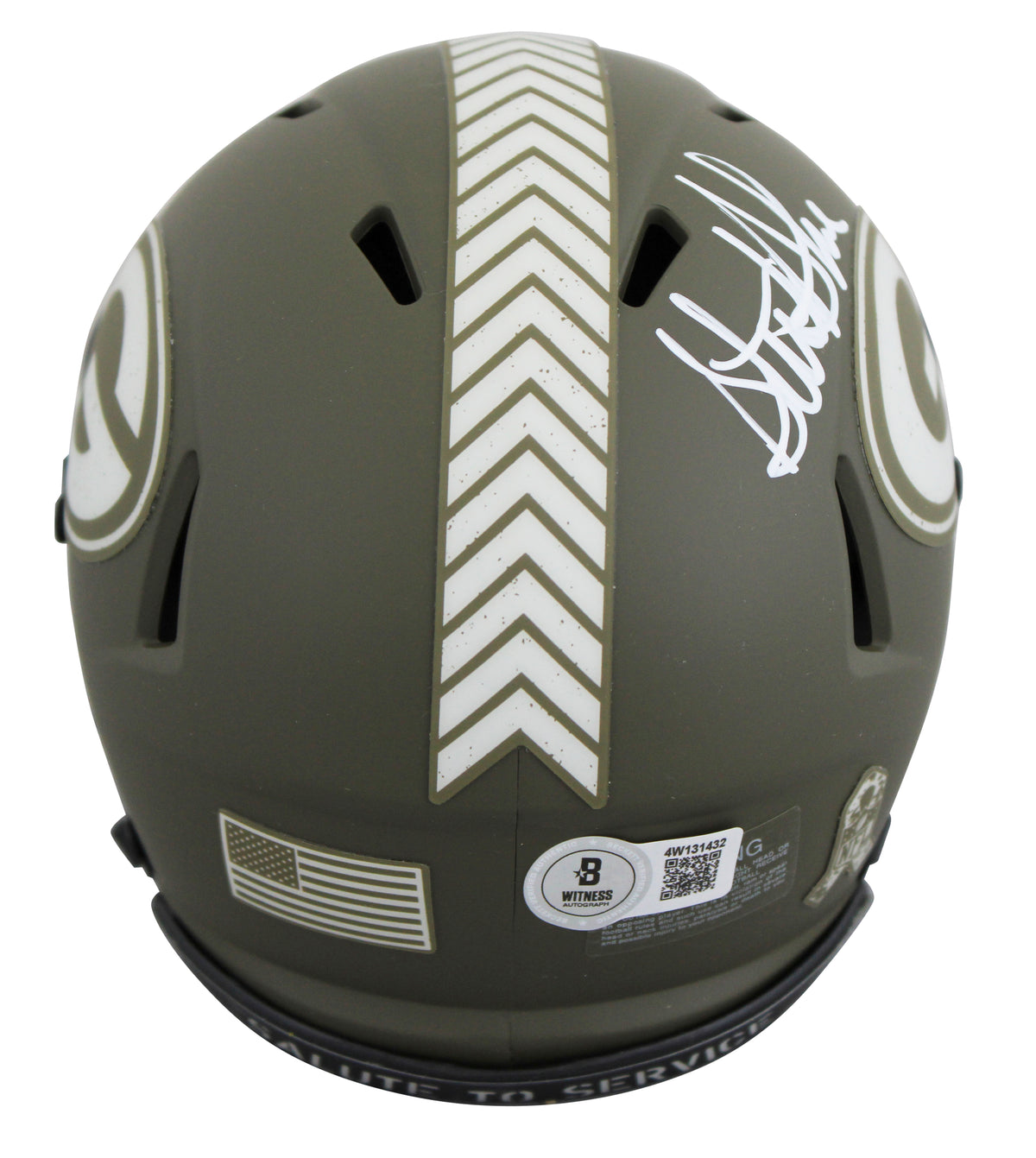 Packers Sterling Sharpe Signed STS Speed Mini Helmet W/ Case BAS Witnessed