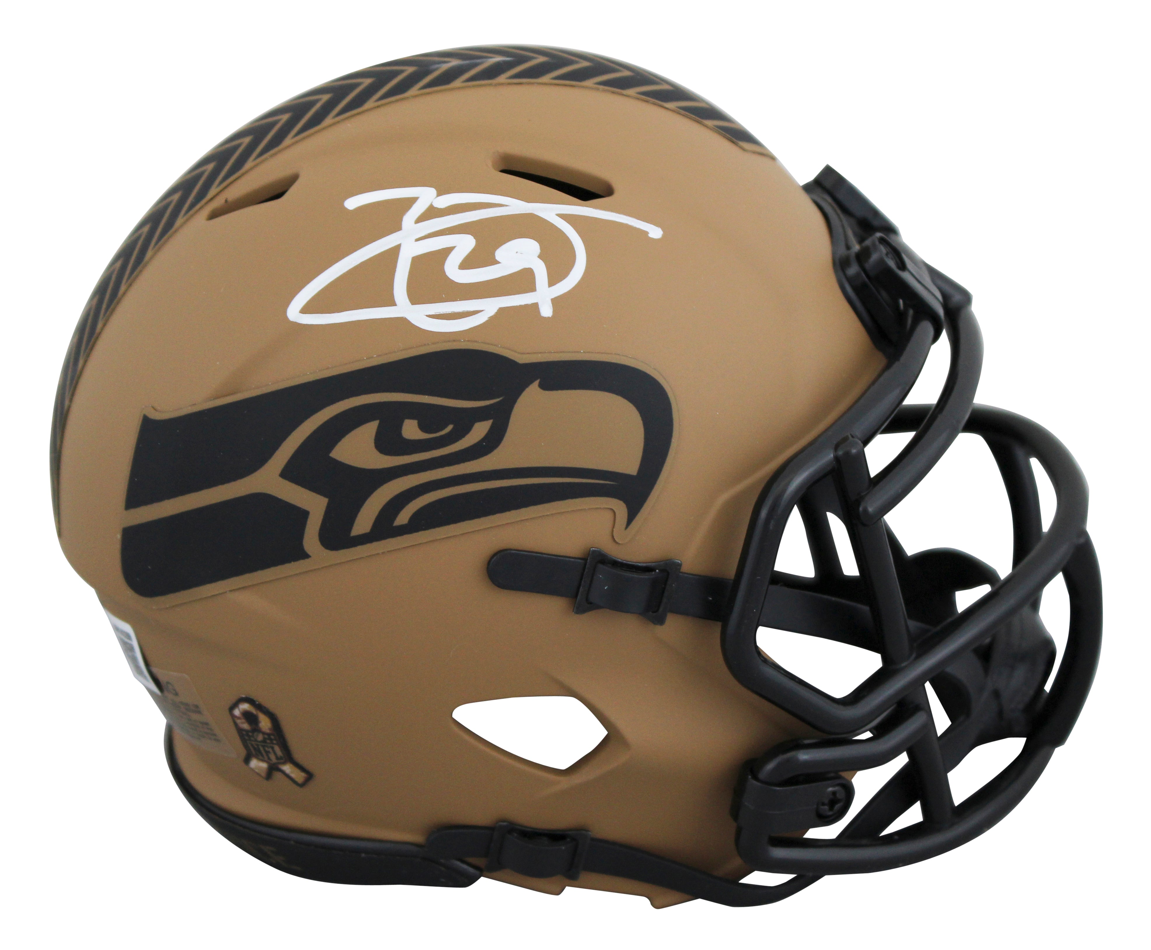 Seahawks Earl Thomas Signed Salute To Service II Speed Mini Helmet BAS Witnessed