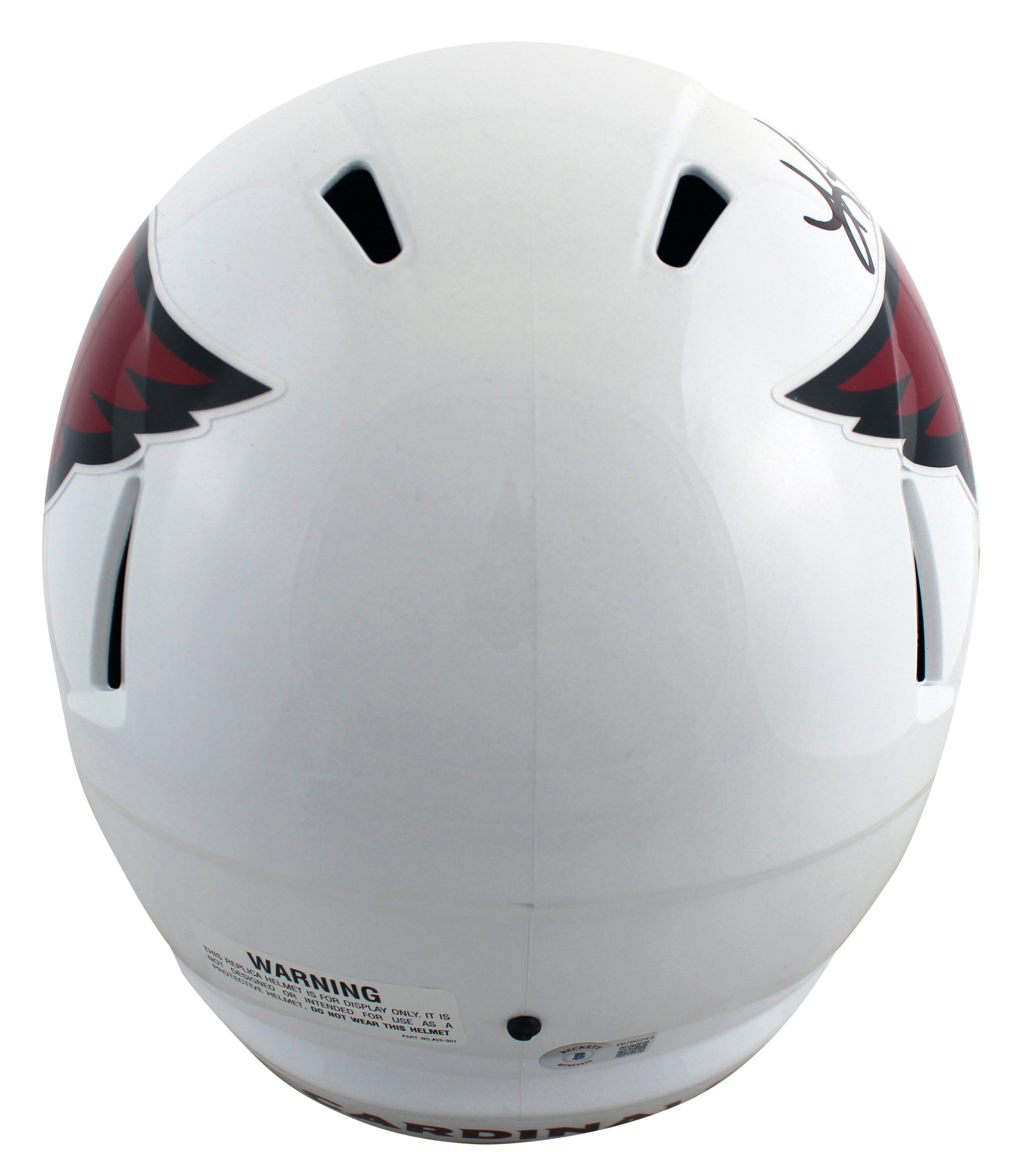 Cardinals Kurt Warner Signed Full Size Speed Rep Helmet W/ Case BAS Witnessed
