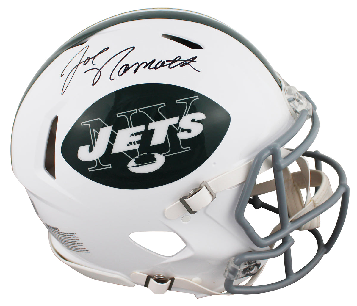Jets Joe Namath Signed 1965-77 TB Speed Full Size Speed Proline Helmet BAS Wit