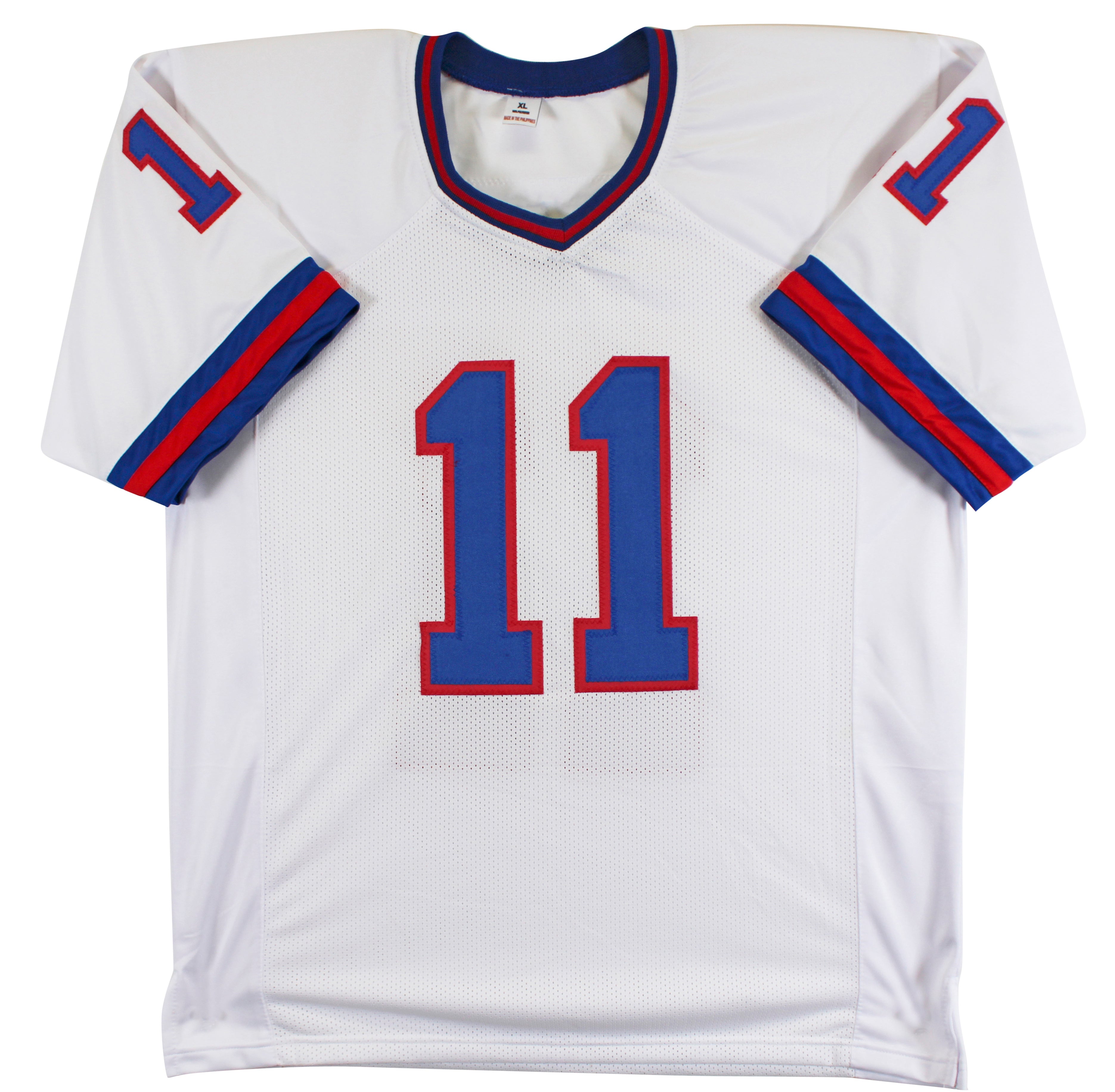 Phil Simms "SB XXI MVP" Authentic Signed White Pro Style Jersey JSA Witness