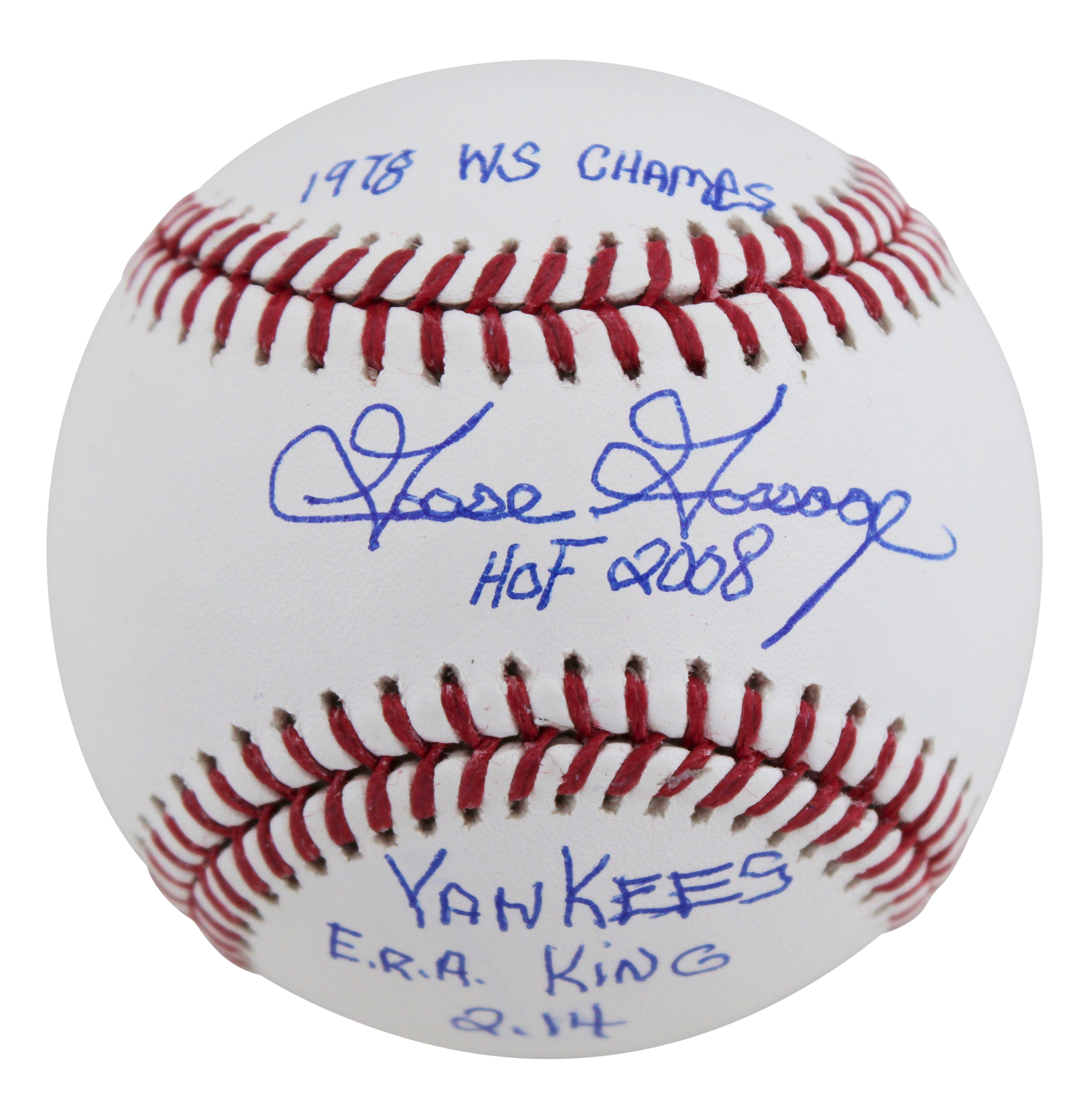 Yankees Goose Gossage "3x Insc ERA King" Signed Baseball W/ Case BAS Witnessed