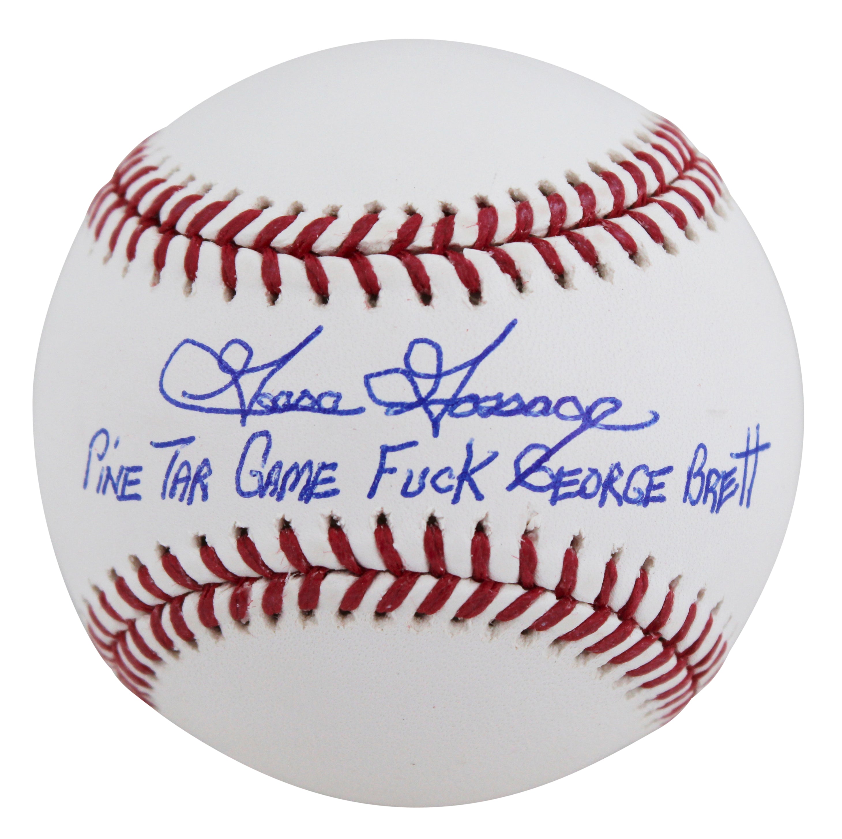 Yankees Goose Gossage "Pine Tar Game" Signed Oml Baseball w/ Case BAS Witness