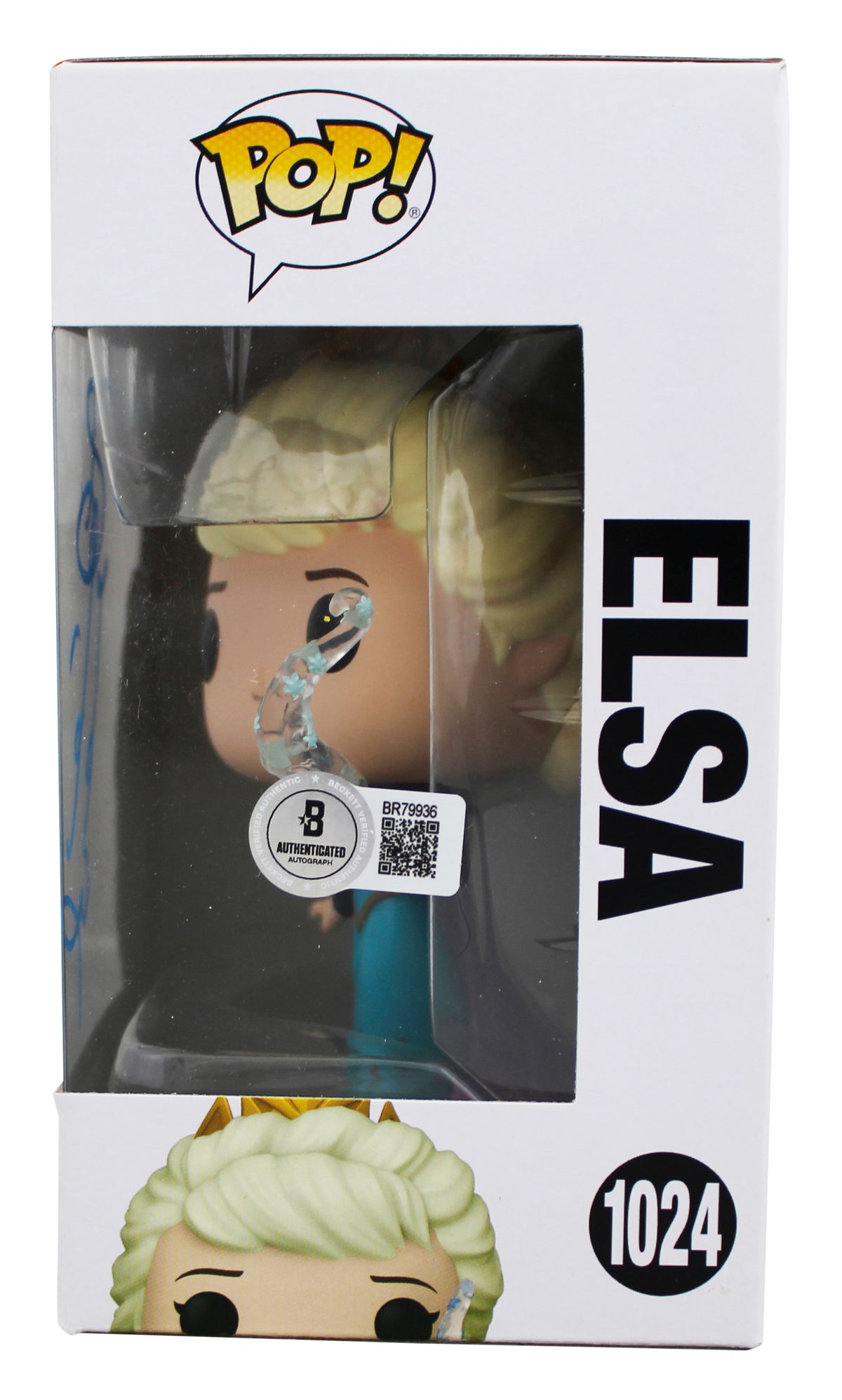Idina Menzel Frozen Authentic Signed Elsa #1024 Funko Pop Vinyl Figure BAS