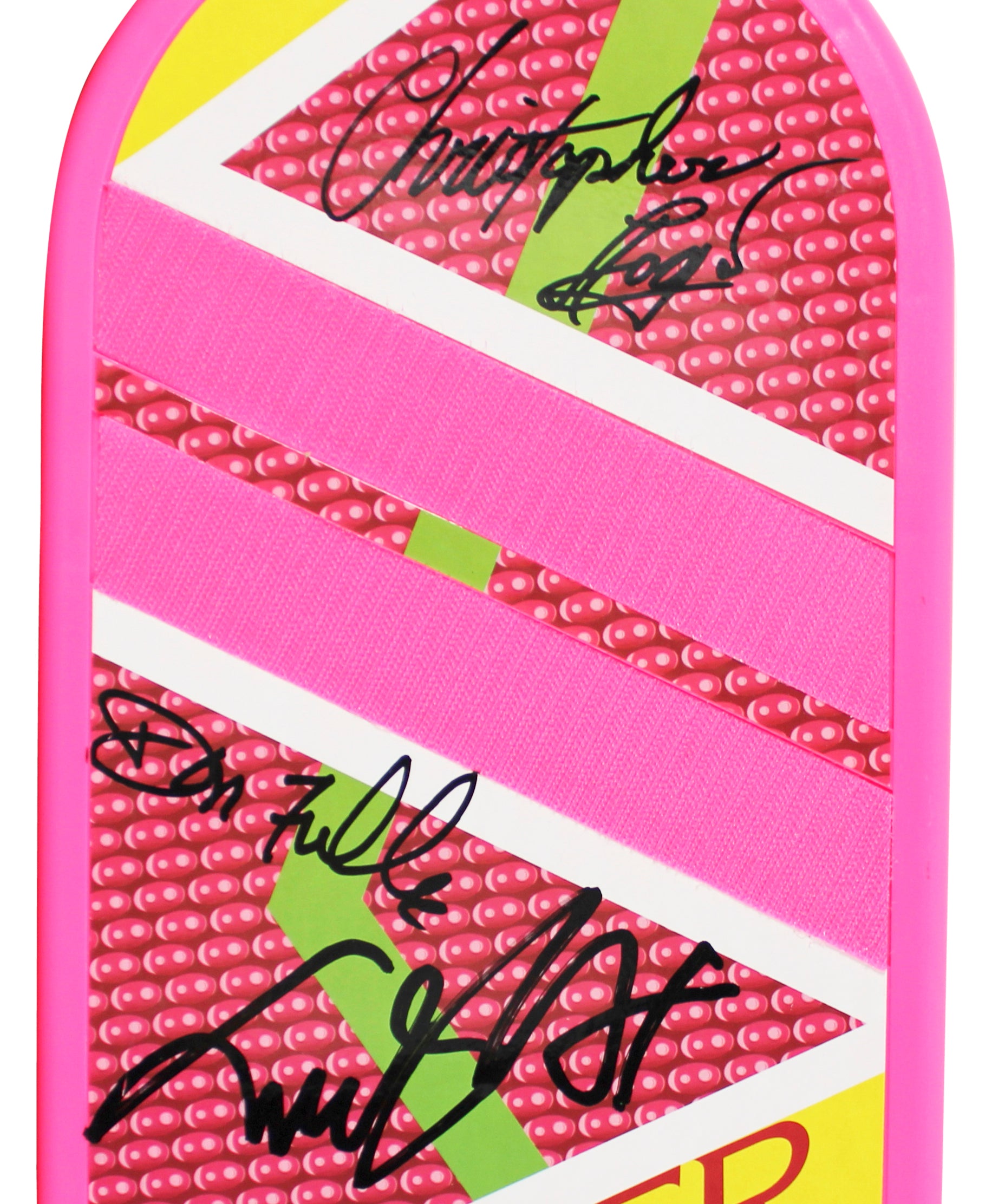 Back To The Future (7) Fox, Lloyd, Thompson, Wilson +3 Signed Hoverboard BAS LOA