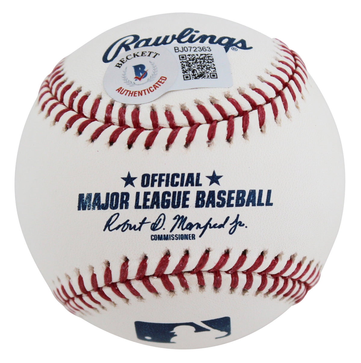 Athletics Dave Stewart Authentic Signed Manfred Oml Baseball BAS #BJ072363