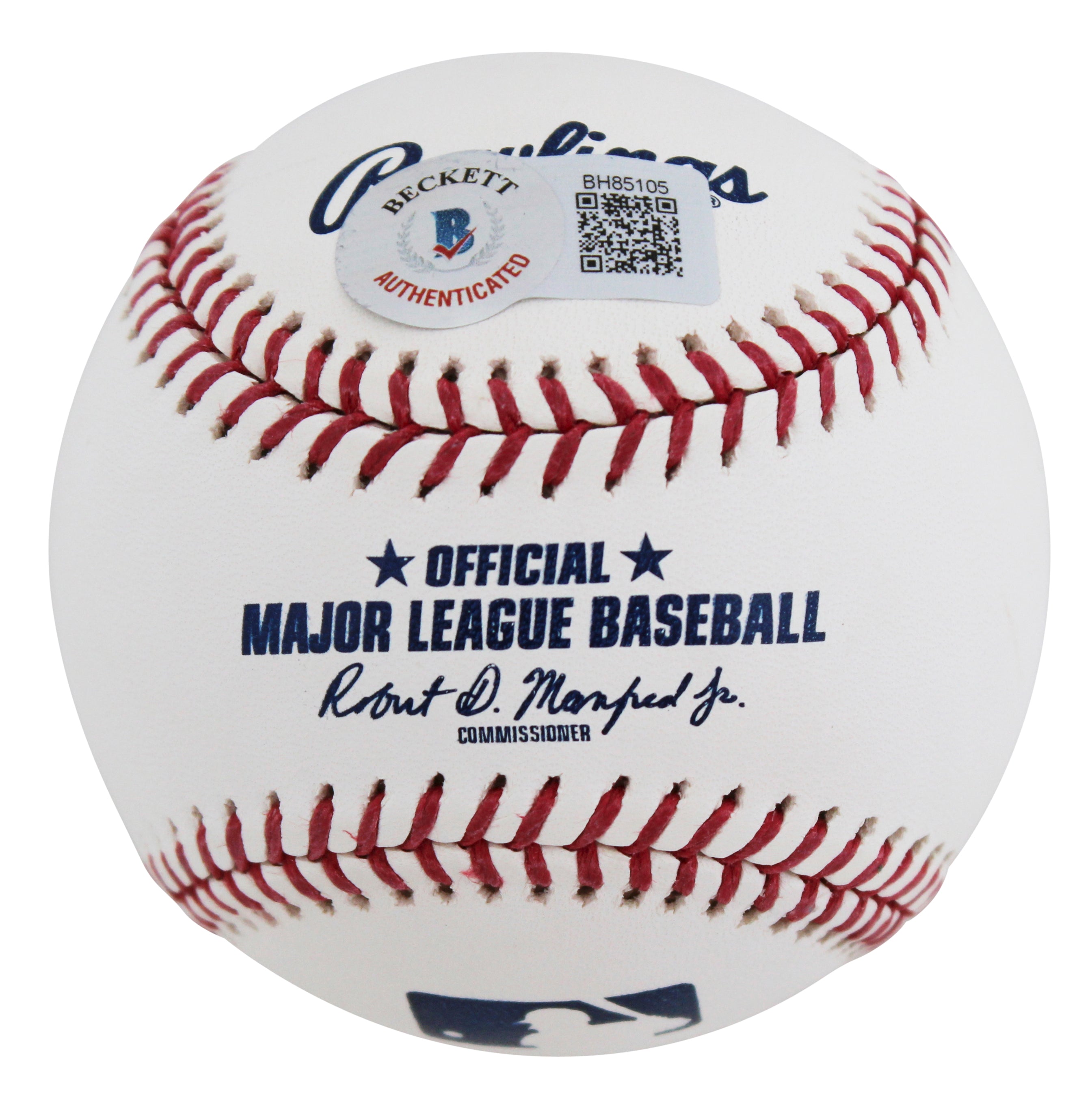 Yankees Trent Grisham Authentic Signed Robert Manfred Oml Baseball BAS #BH85105