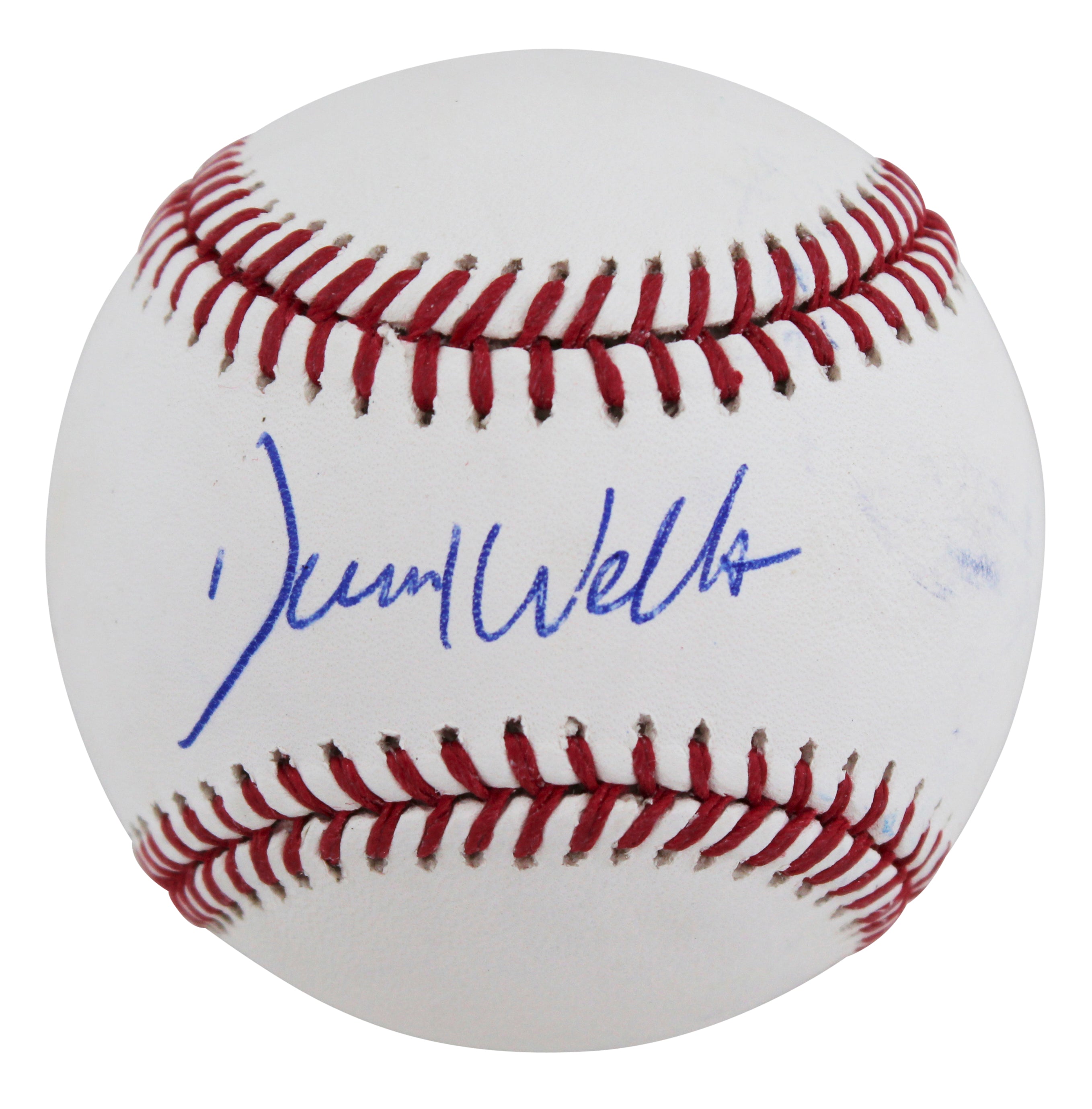 Yankees David Wells Authentic Signed Robert Manfred Oml Baseball BAS #BP33052