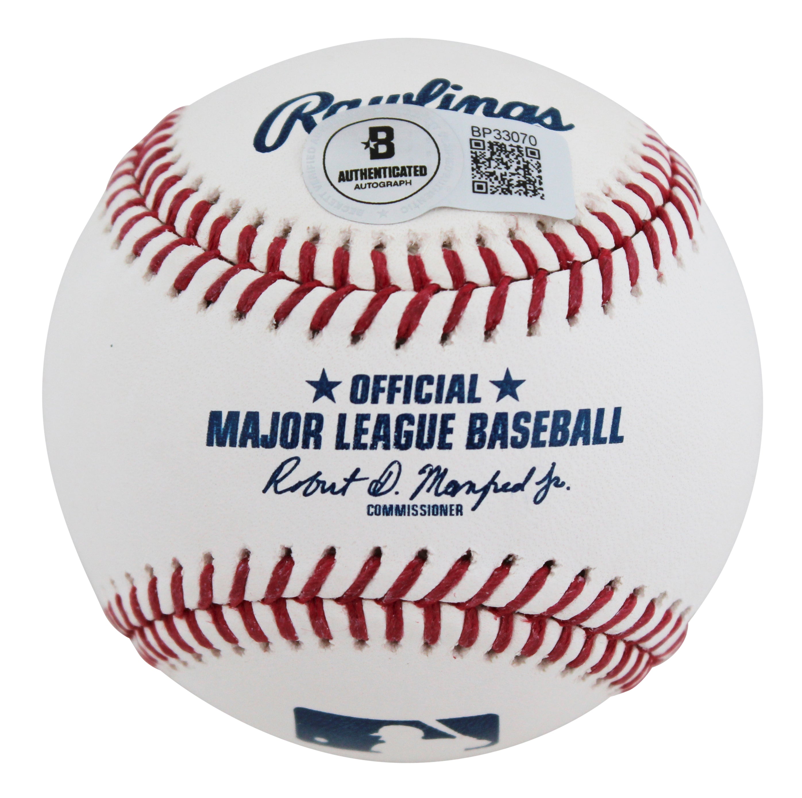 Padres Jason Heyward Authentic Signed Robert Manfred Oml Baseball BAS #BP33070