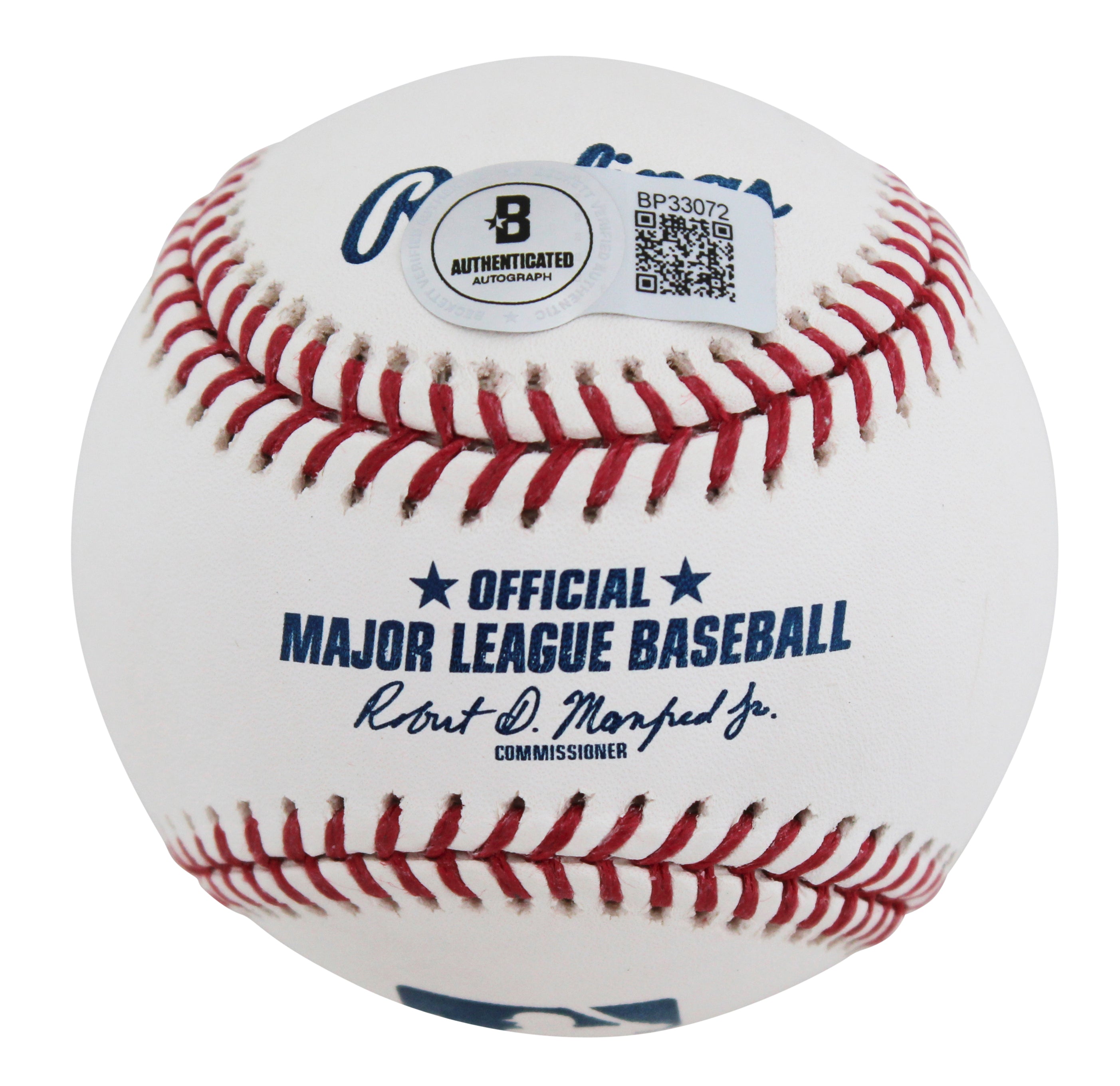 Giants Wilmer Flores Authentic Signed Robert Manfred Oml Baseball BAS #BP33072