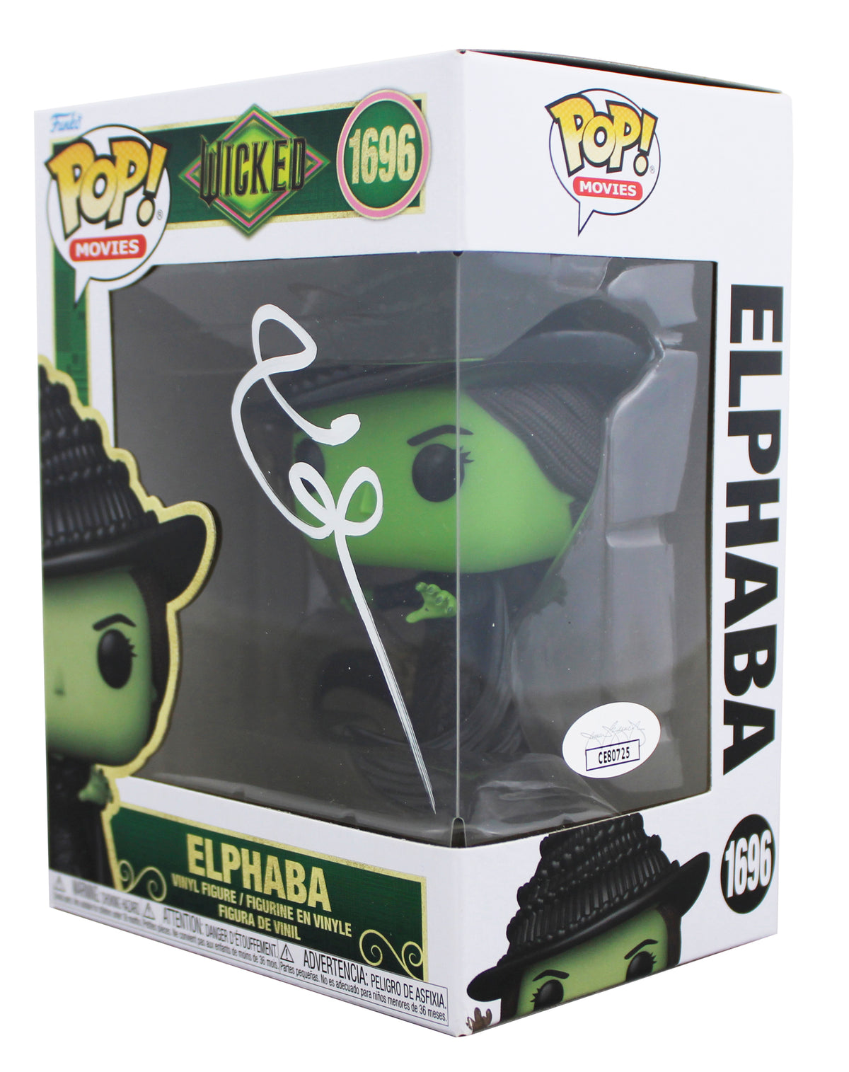 Cynthia Erivo Wicked Signed Elphaba #1696 Funko Pop Vinyl Figure JSA #CE80725