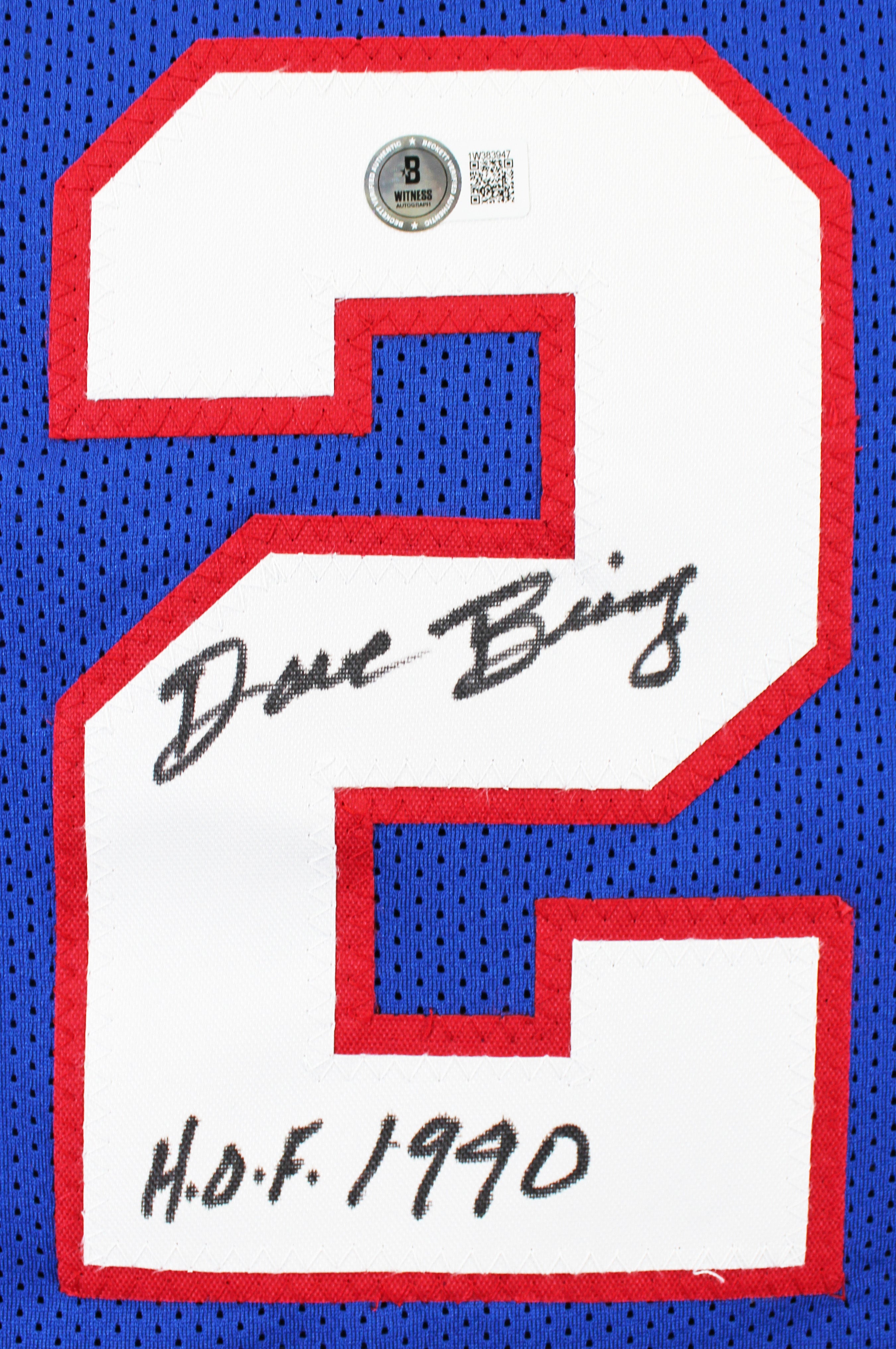 Dave Bing "HOF 90" Authentic Signed Blue Pro Style Jersey BAS Witnessed