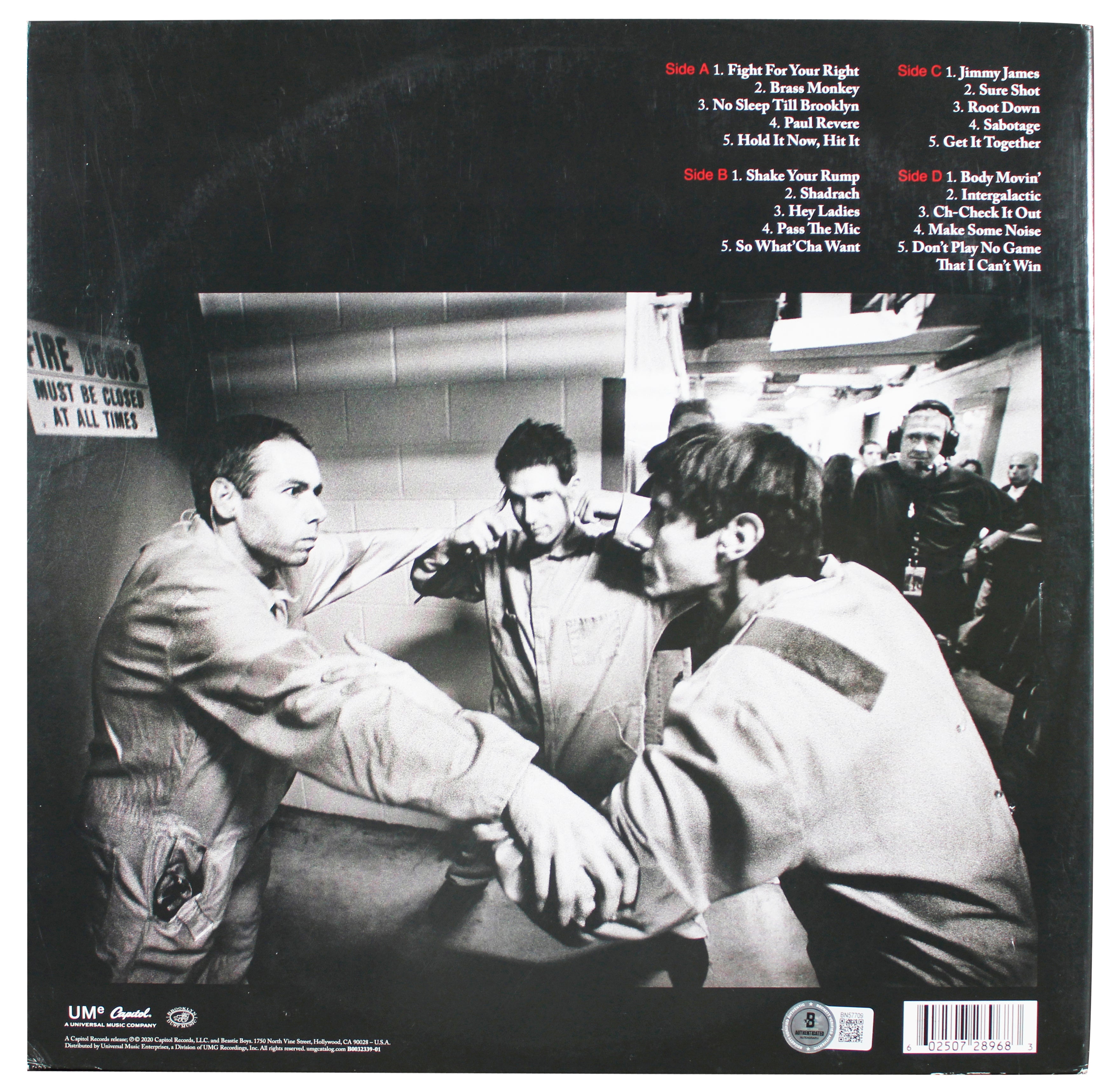 Ad-Rock The Beastie Boys Signed Beastie Boys Music Album Cover BAS #BN57709