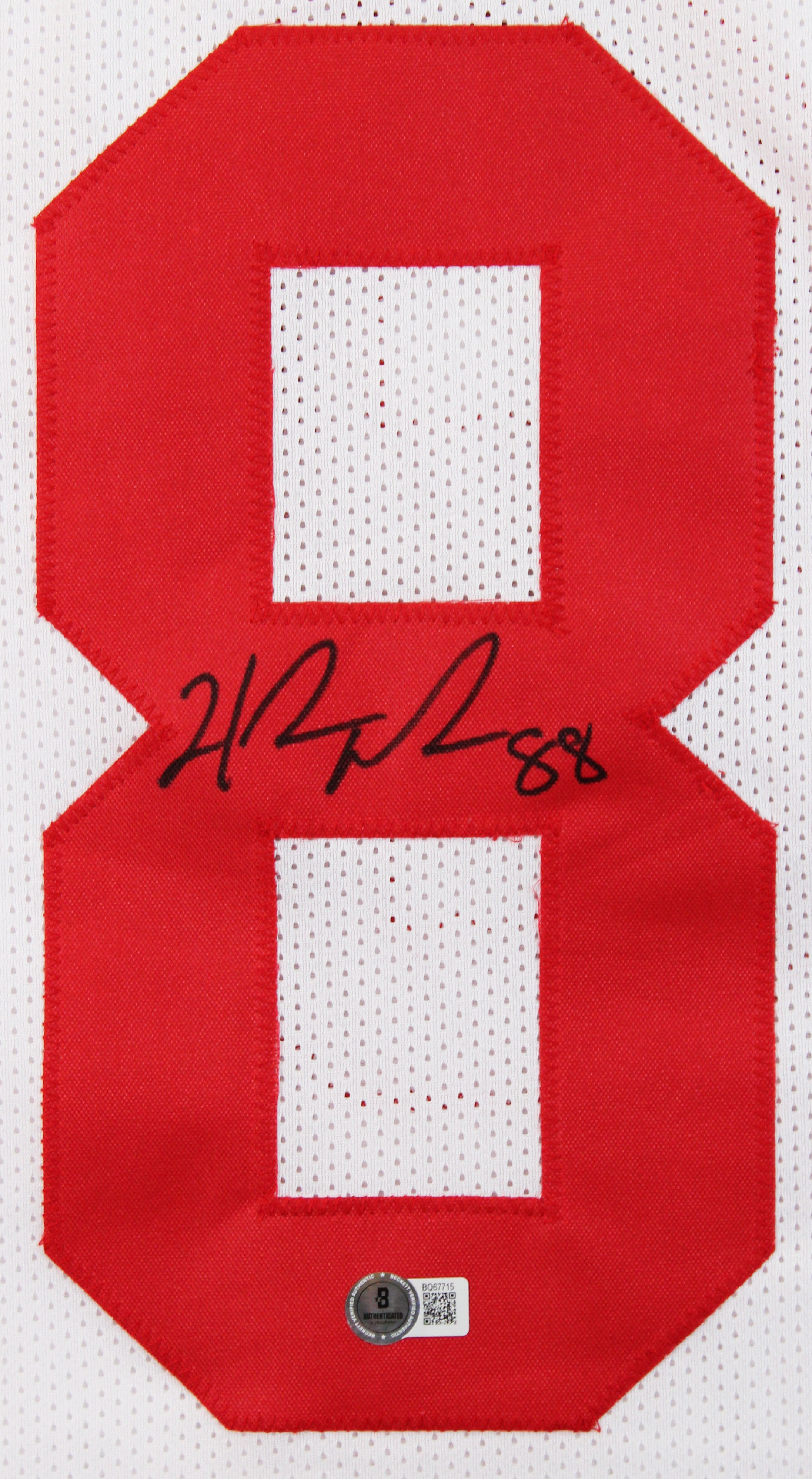 Hakeem Nicks Authentic Signed White Pro Style Jersey Autographed BAS