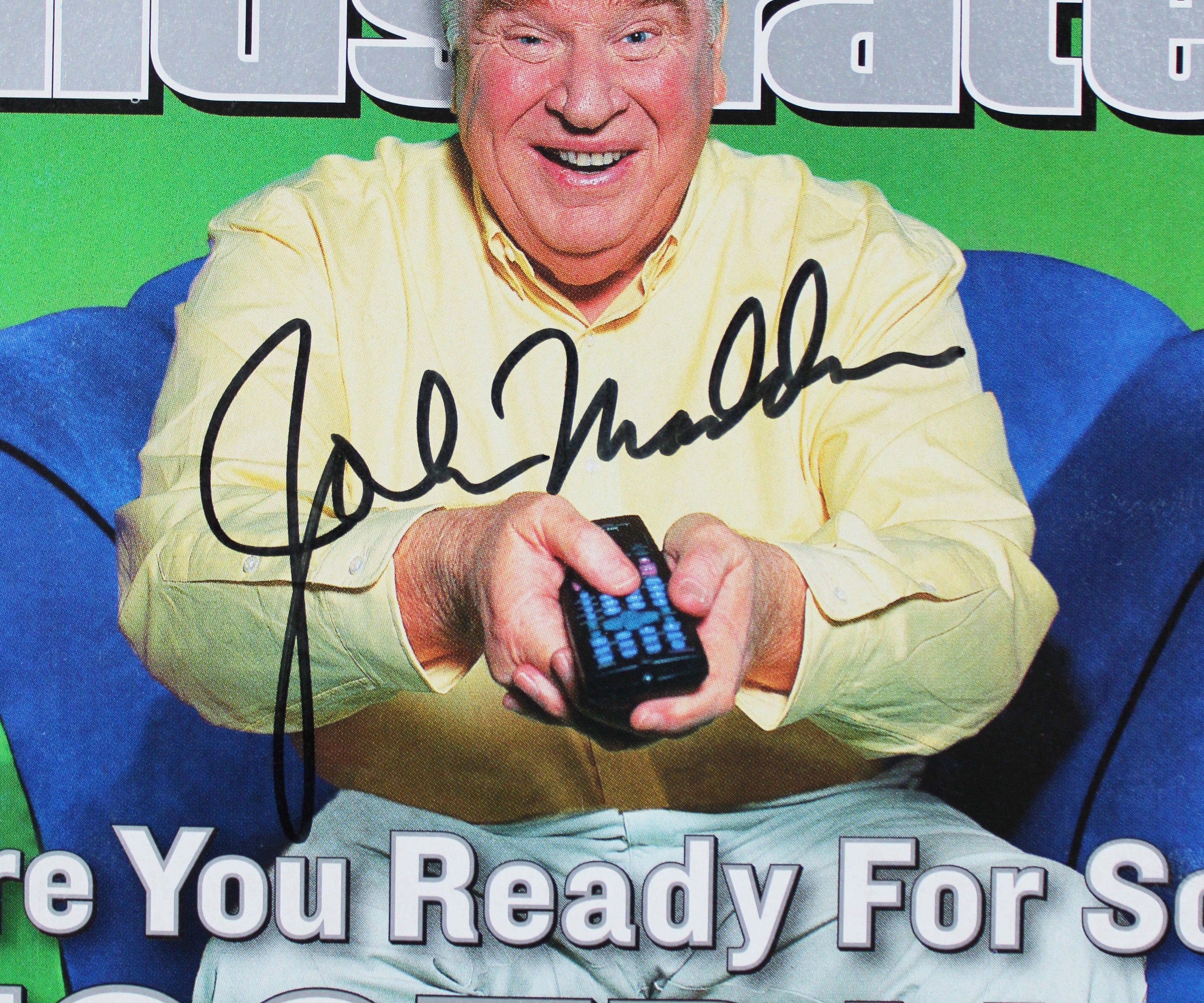 Raiders John Madden Signed 2002 Sports Illustrated Magazine JSA #II07510