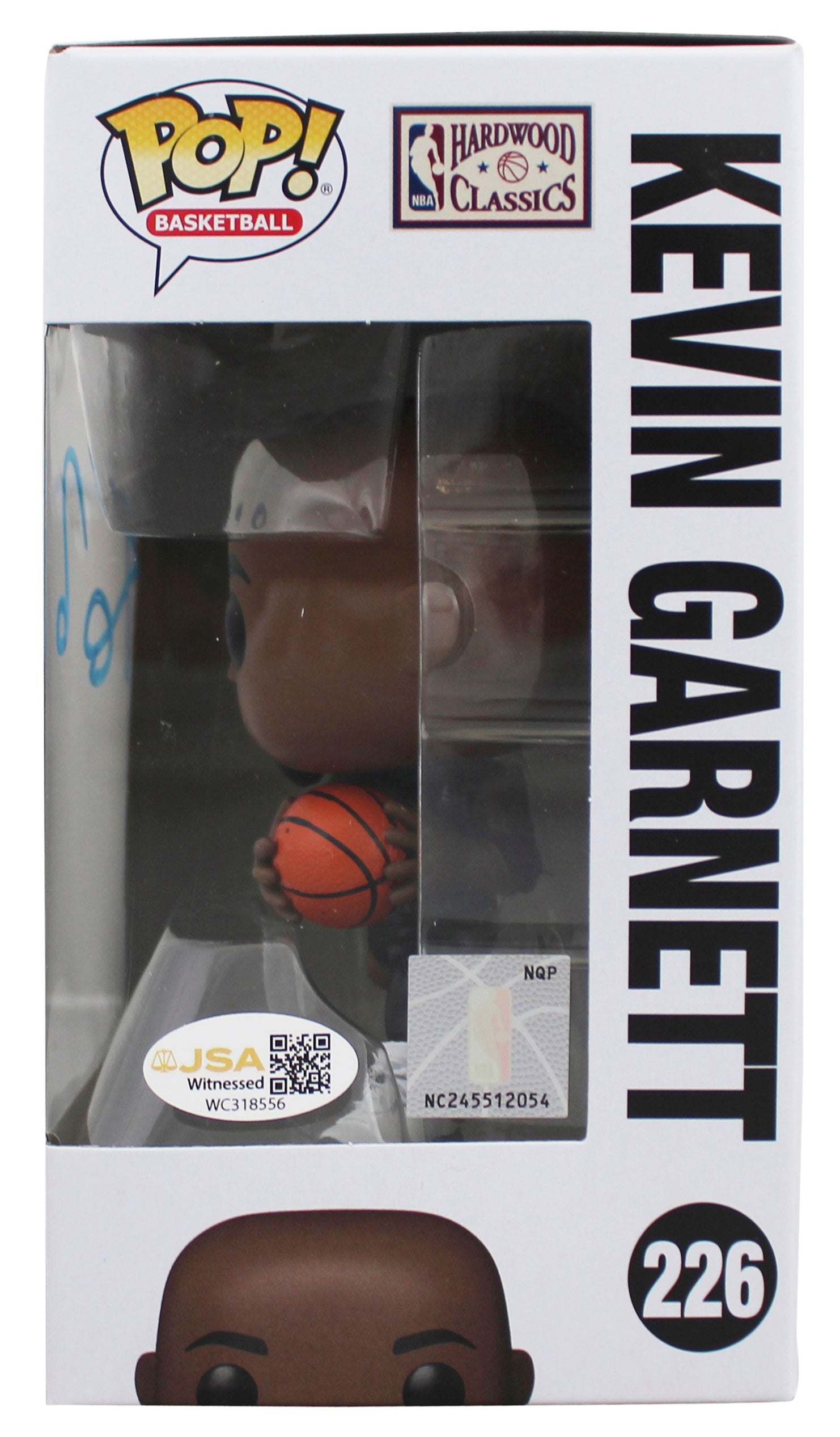 Timberwolves Kevin Garnett Signed #226 Funko Pop Vinyl Figure JSA Witness 2