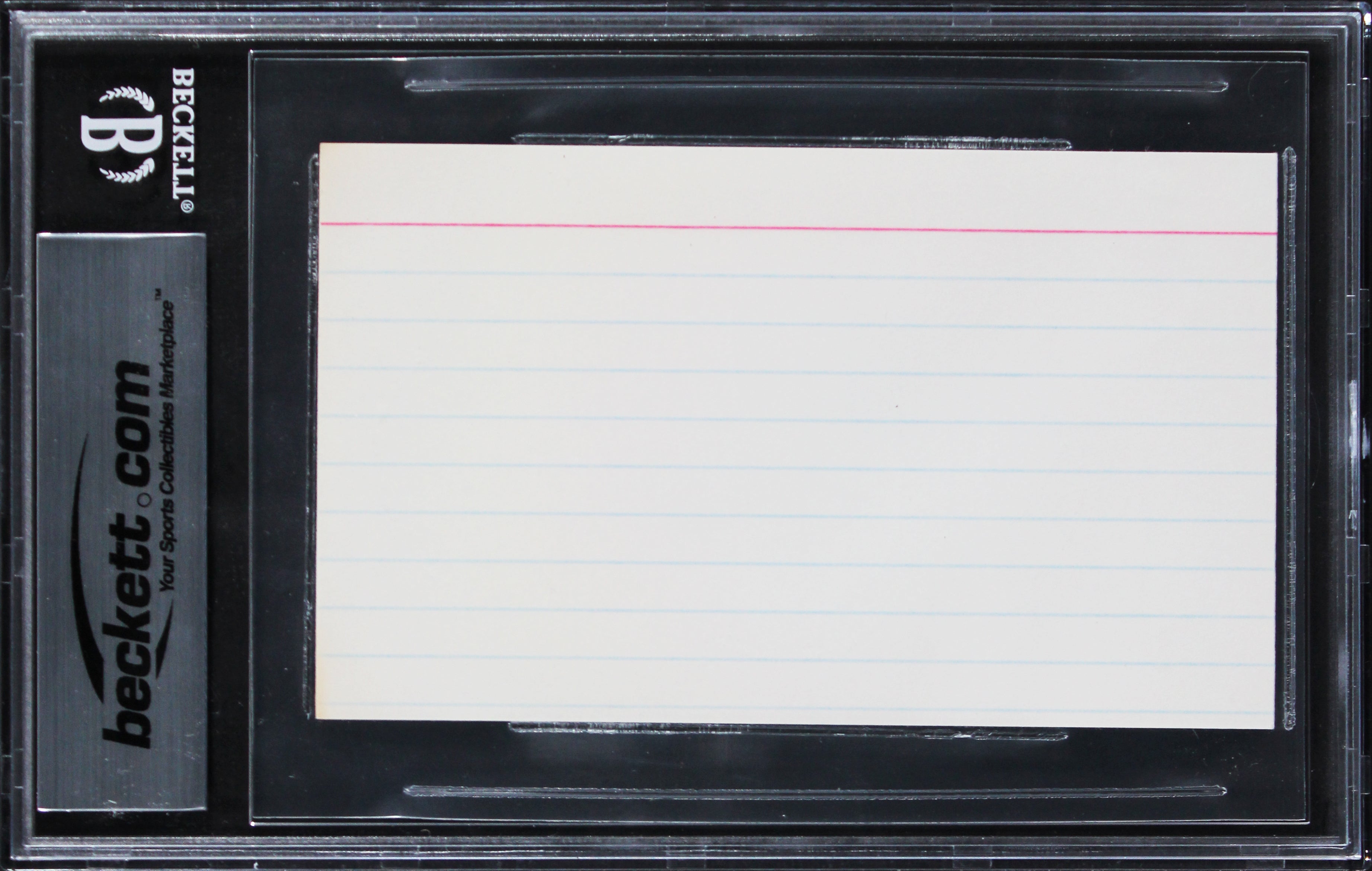 Dave Coulier Full House Authentic Signed 3x5 Index Card Autographed BAS Slabbed