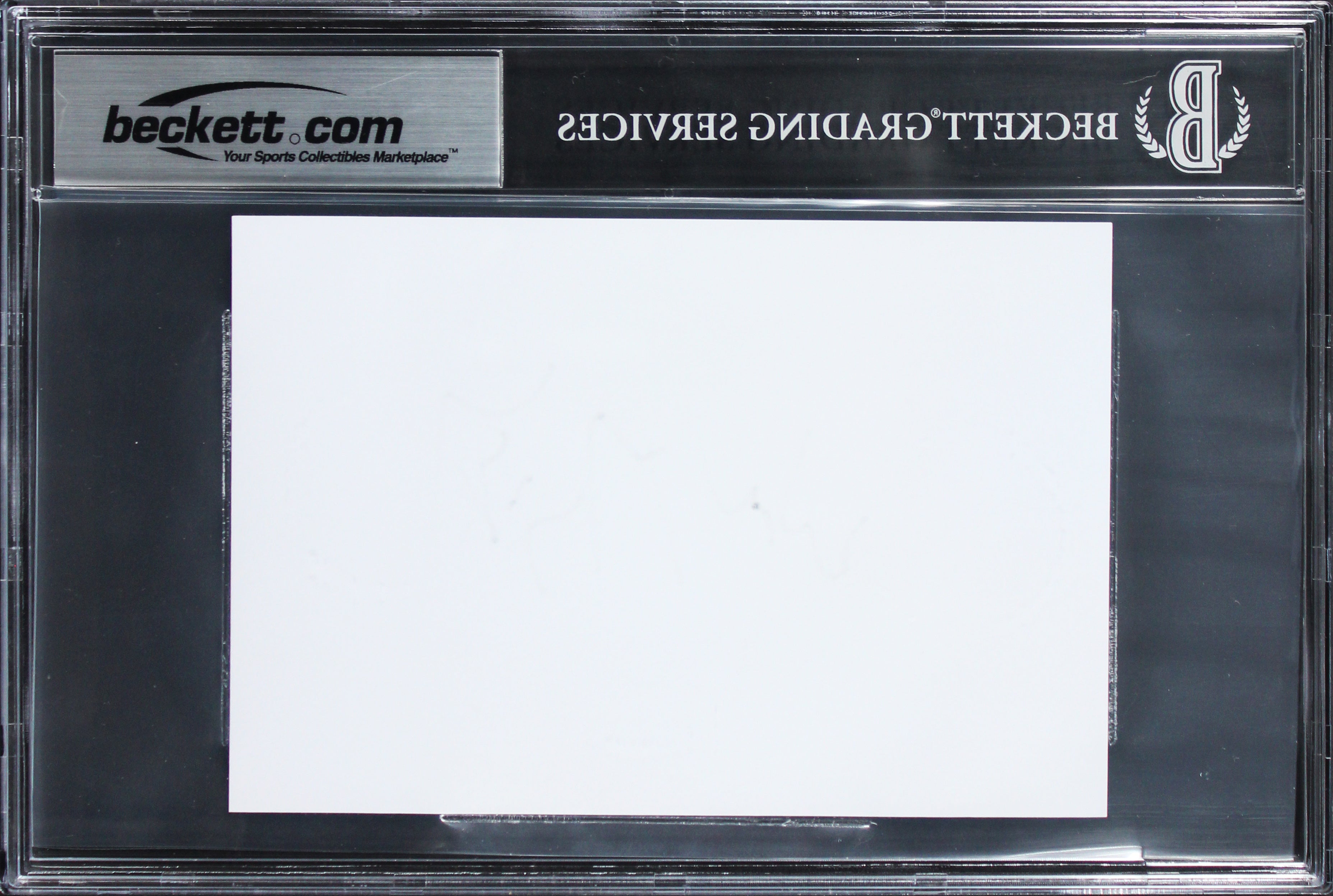 Oilers Wayne Gretzky Authentic Signed 4x6 Index Card Autographed BAS Slabbed 2