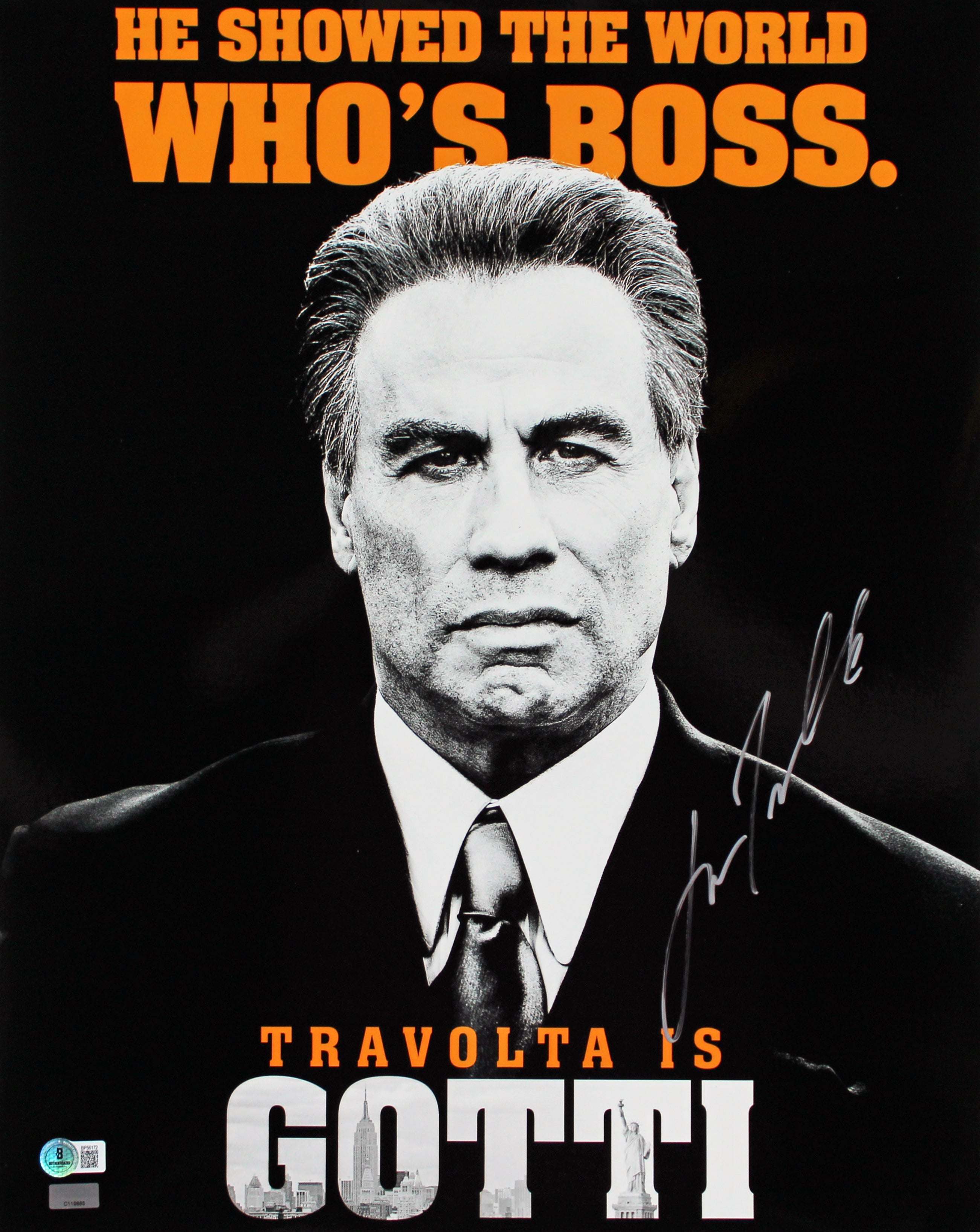 John Travolta Gotti Authentic Signed 16x20 Photo Autographed BAS #BP56172