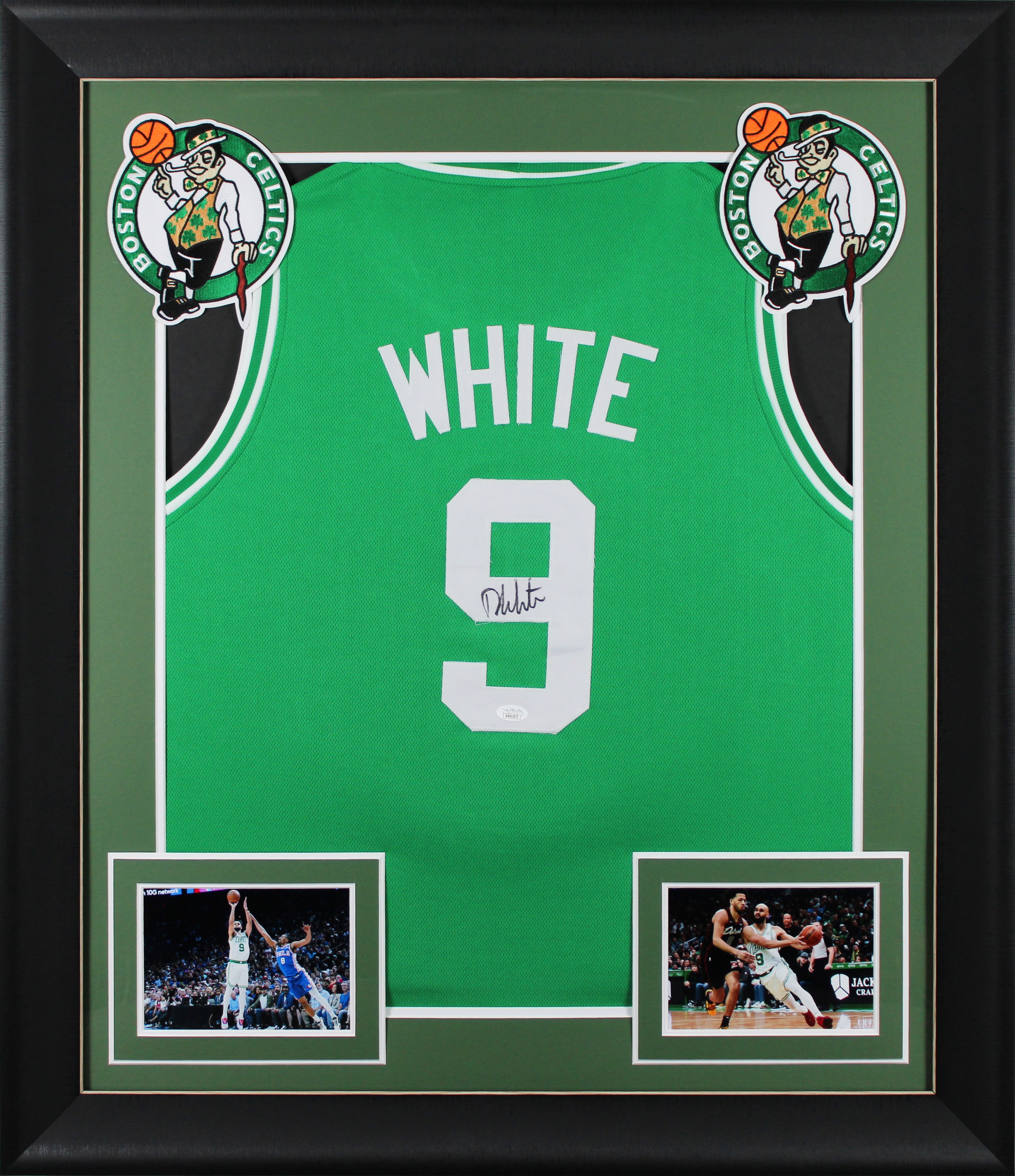 Celtics Derrick White Authentic Signed Green Pro Style Framed Jersey JSA