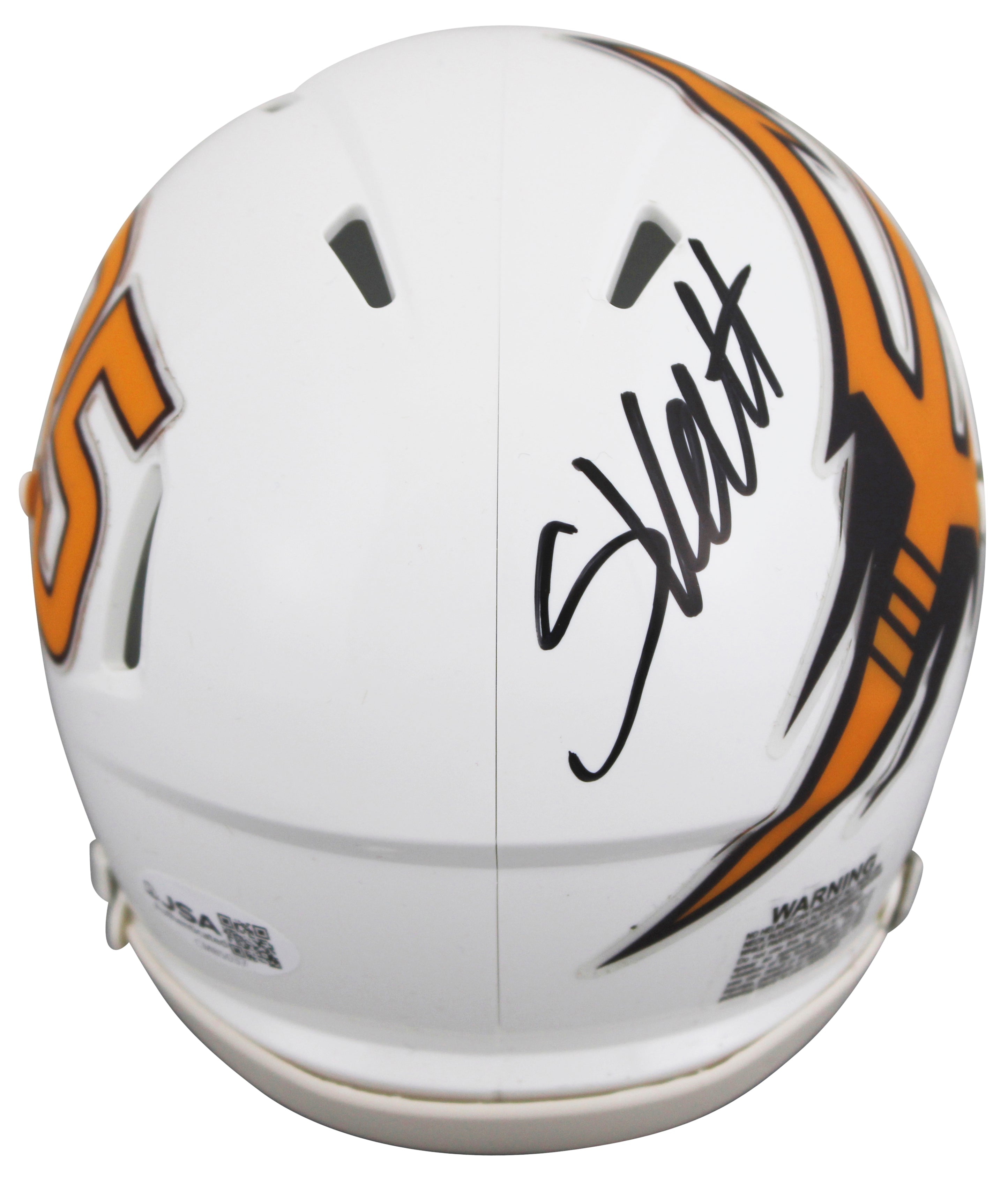 Arizona State Cameron Skattebo Signed White Fork Speed Mini Helmet w/ Case JSA