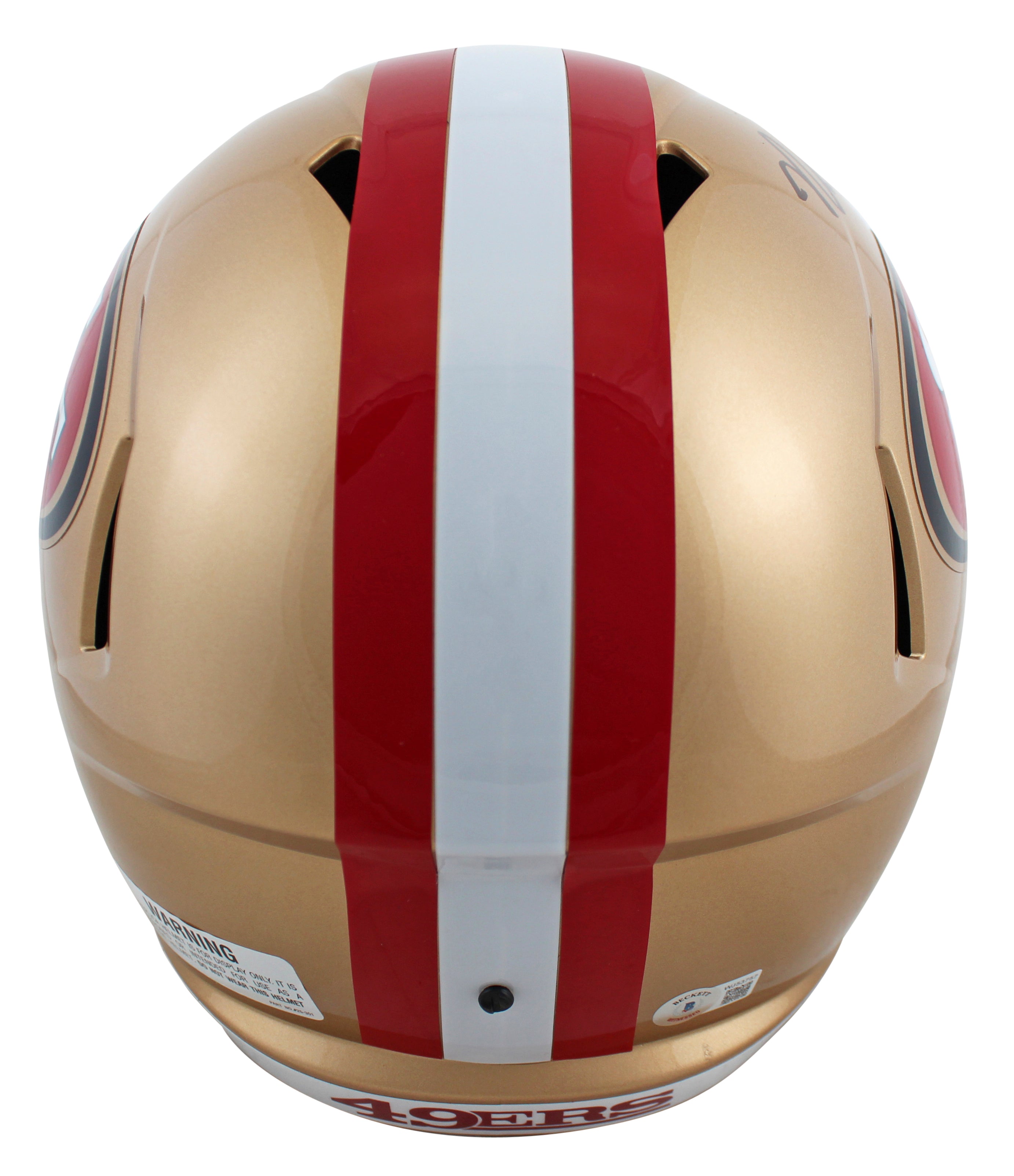 49ers Nick Bosa Authentic Signed Full Size Speed Rep Helmet w/ Case BAS Witness